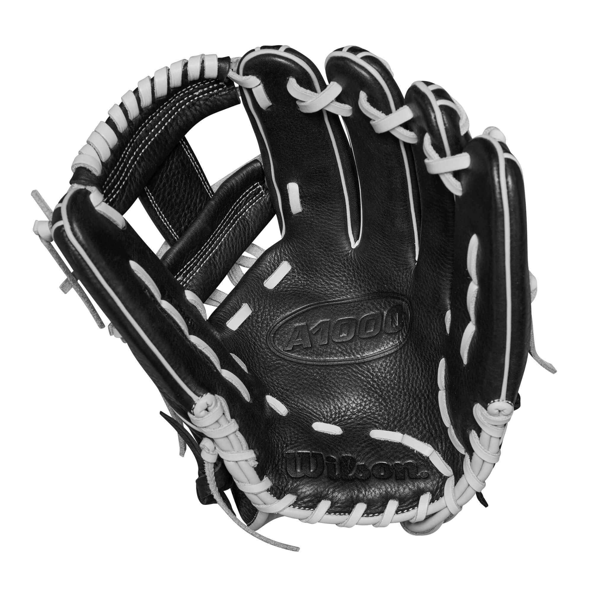 Wilson 2024 A1000 H75 Infield Fastpitch Softball Glove Black/Silver 11.75" - Image 3