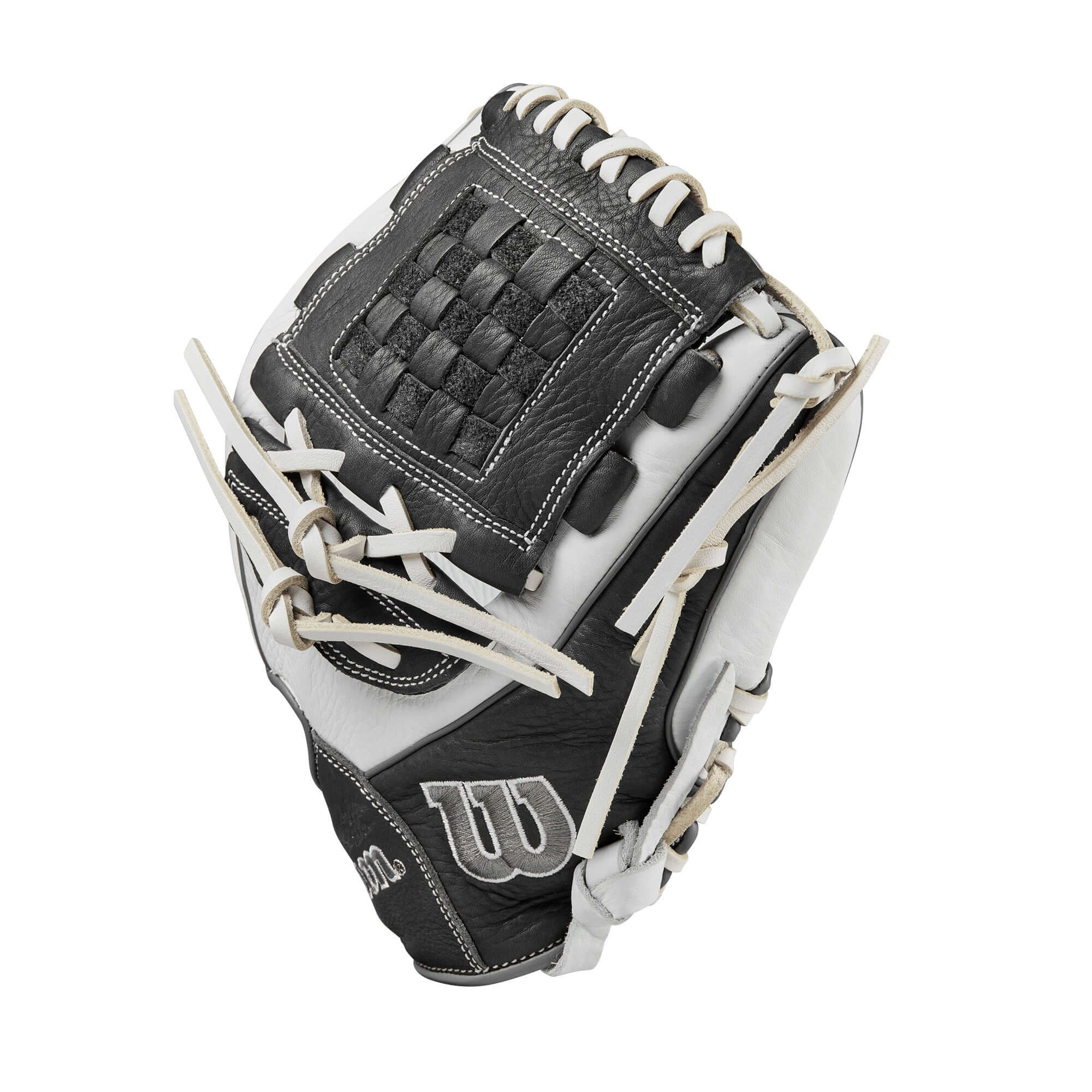 Wilson 2024 A1000 P12 Pitcher's Fastpitch Softball Glove White/Grey 12" - Image 4