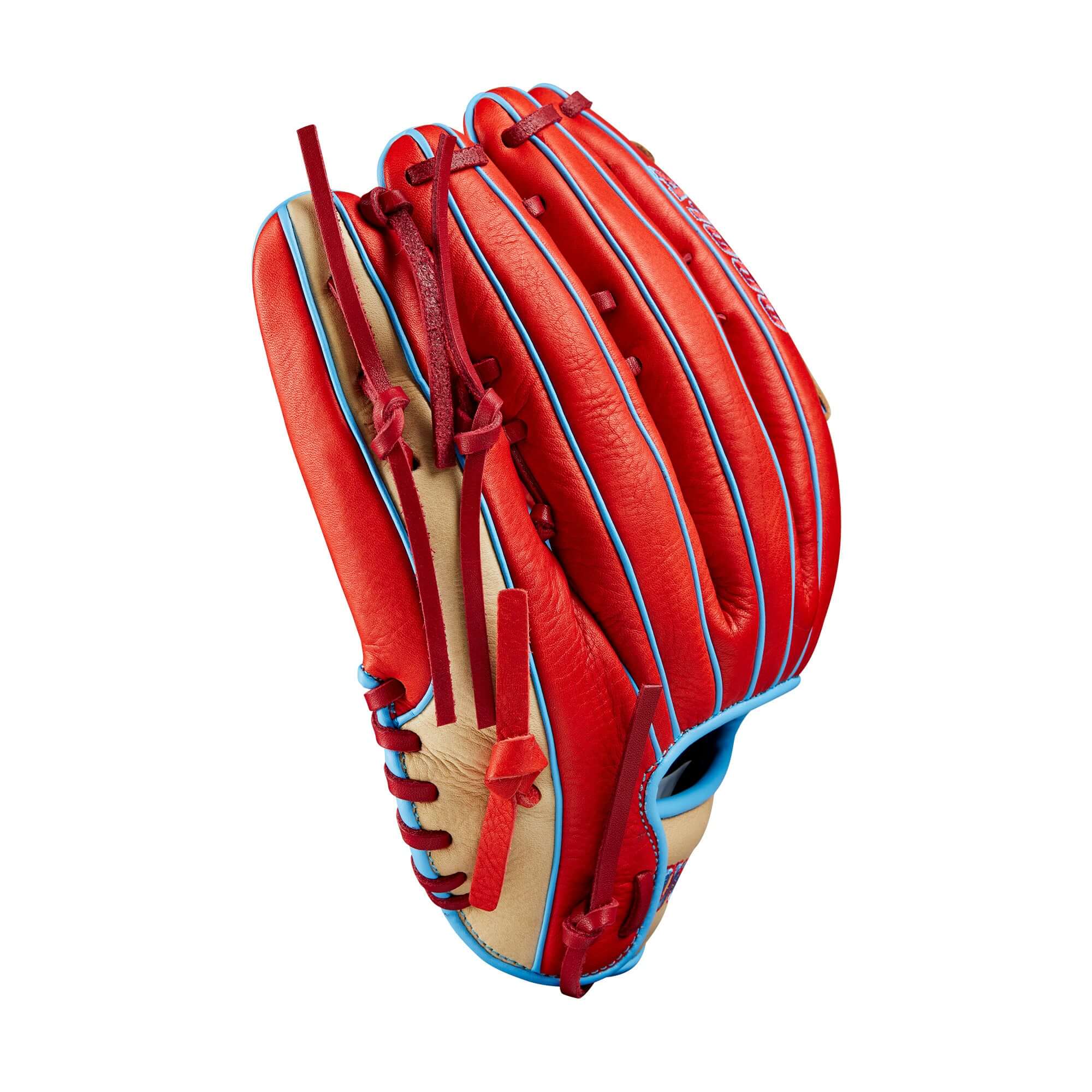 Wilson 2024 A1000 PF1892 Outfield Baseball Glove Red/Blonde/Blue 12.5" - Image 5