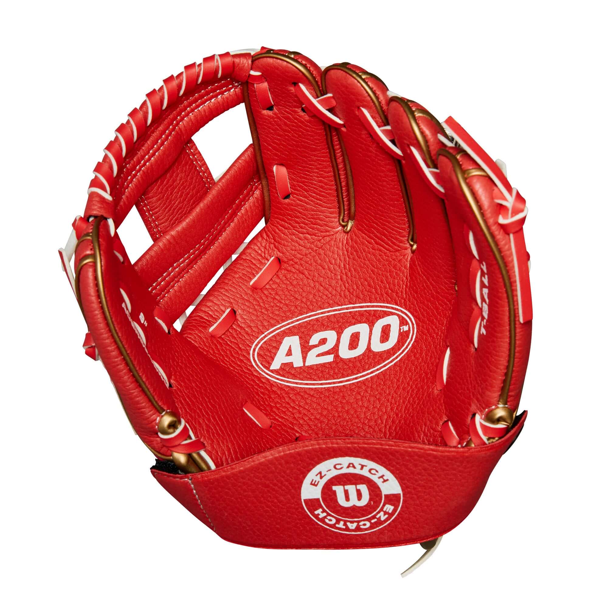 Wilson 2024 A200 EZ Catch 9" Red Gold Red/MTGold - Image 3