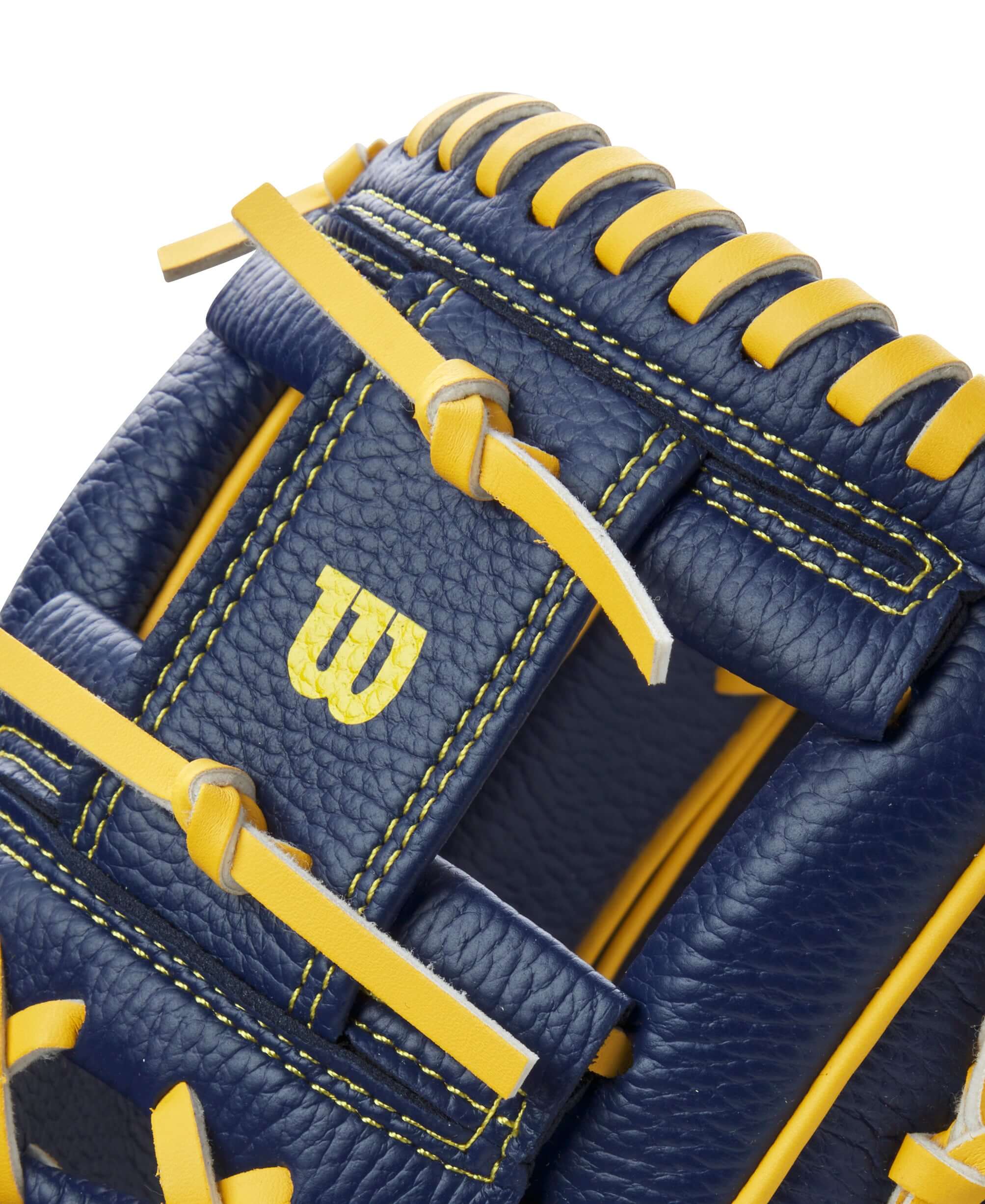 Wilson 2024 A200 EZ Savannah Bananas T-Ball Glove Nav/Ye/Green 10" - Image 4