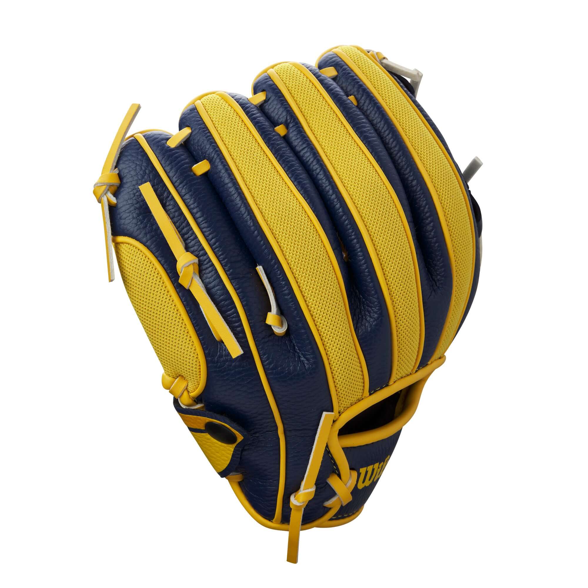 Wilson 2024 A200 EZ Savannah Bananas T-Ball Glove Nav/Ye/Green 10" - Image 5