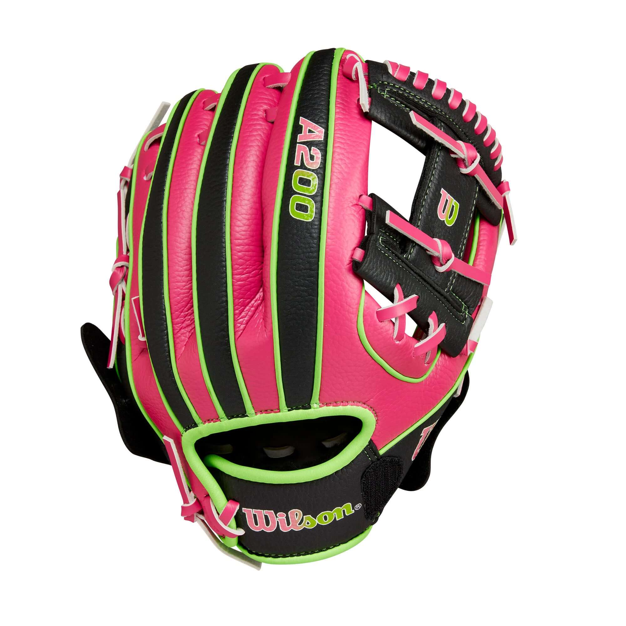 Wilson 2024 A200 Party Animals EZ Catch 10" Black/Flamingo - Image 2
