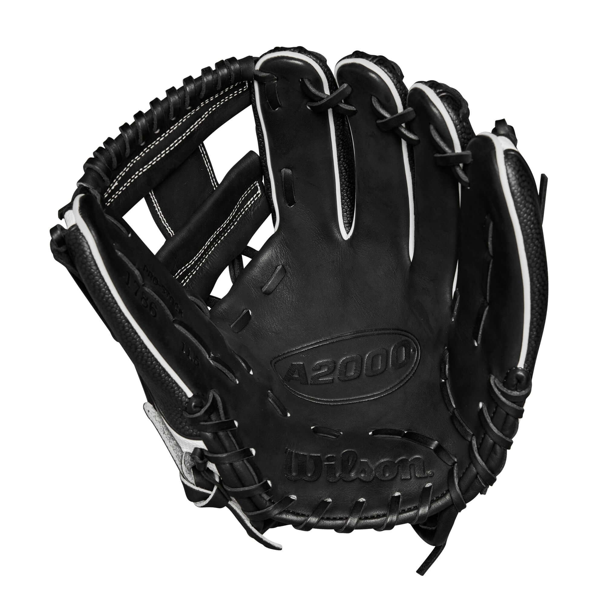 Wilson 2024 A2000 1786SS Black/White 11.5" Infield Glove - Image 3