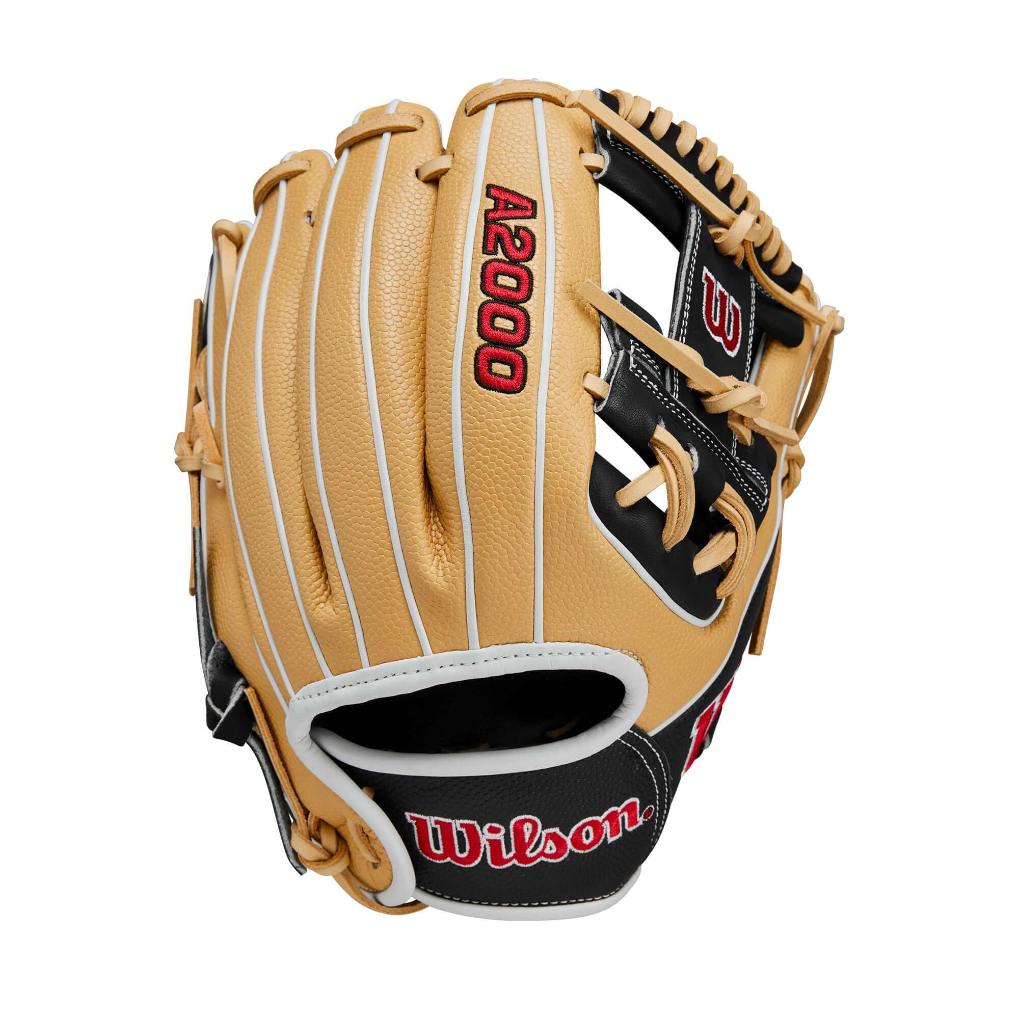 Wilson 2024 A2000 DP15SS Blonde/Black/White 11.5" Infield Glove - Image 2