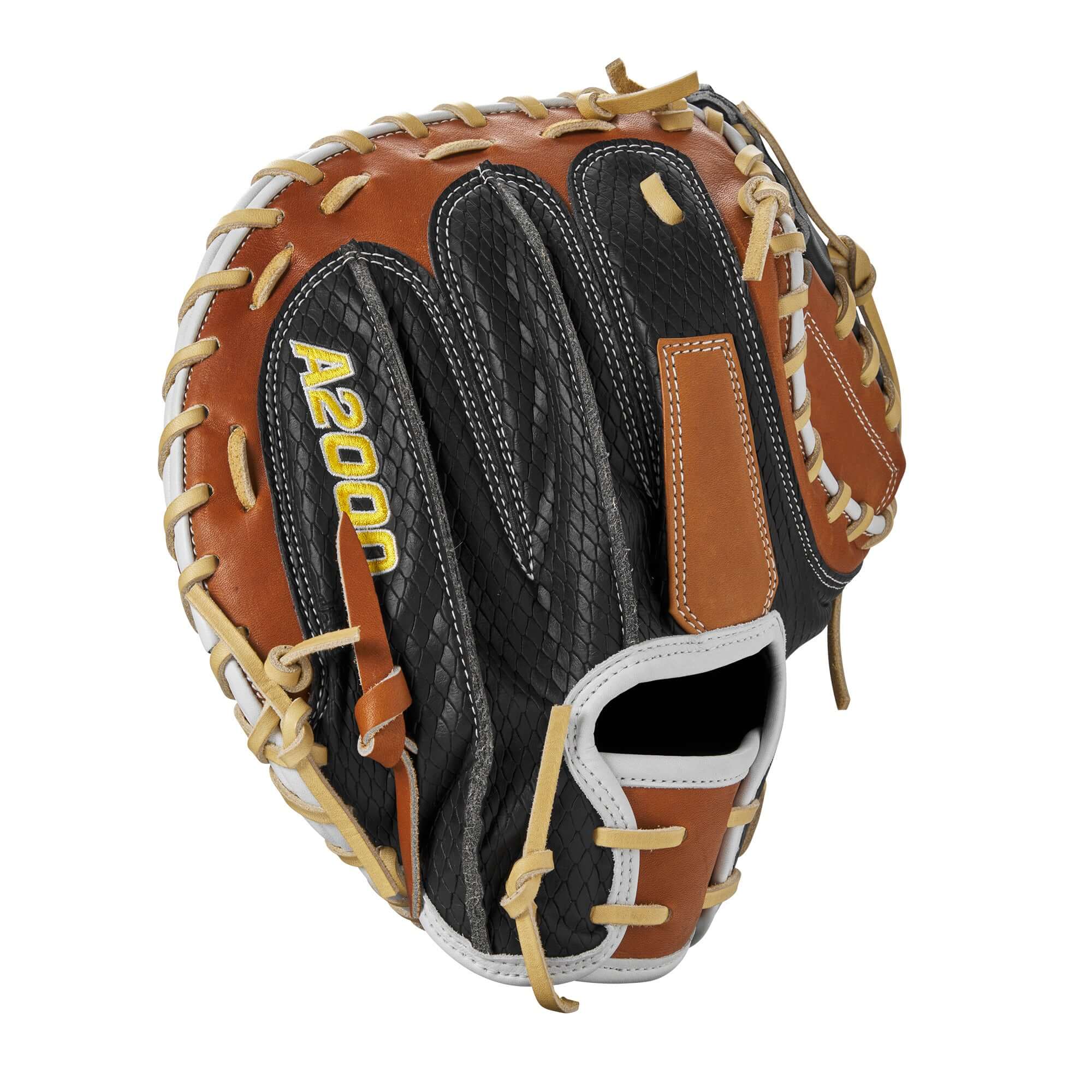 Wilson 2024 A2000 M23 Catchers Mitt 33.5" Black/Blonde/White - Image 5