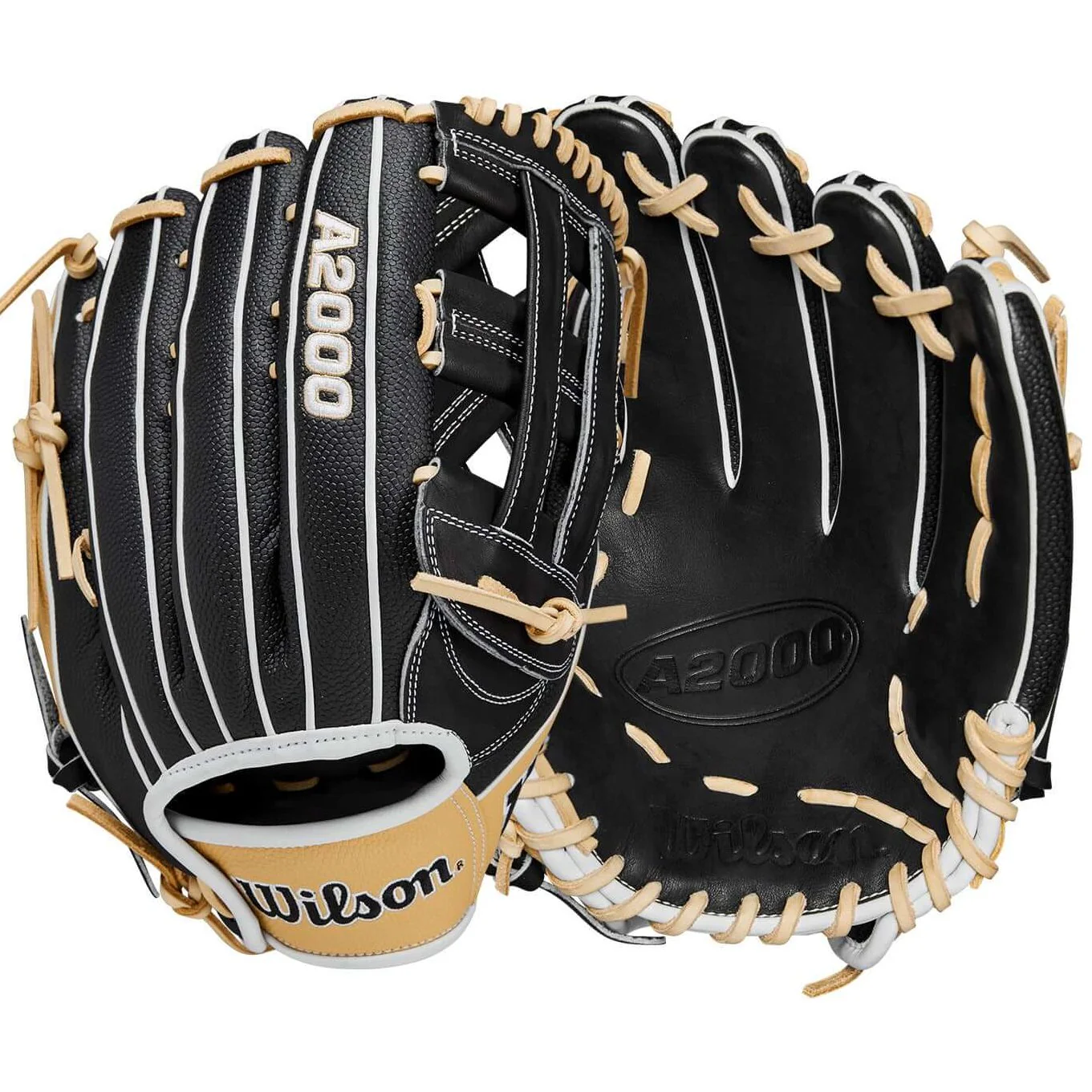Wilson 2024 A2000 PF50SS Black/Blonde/White 12.25" Outfield Glove