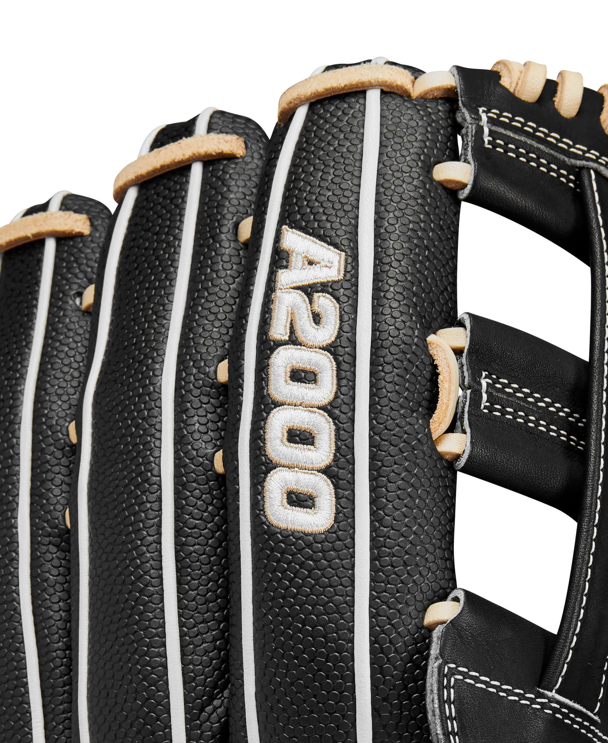 Wilson 2024 A2000 PF50SS Black/Blonde/White 12.25" Outfield Glove - Image 5