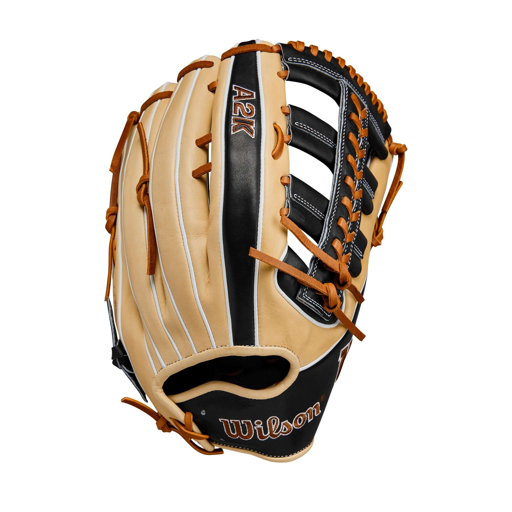 Wilson 2024 A2K 1810 Outfield Baseball Glove 12.75" Blonde/Black/Saddle - Image 2