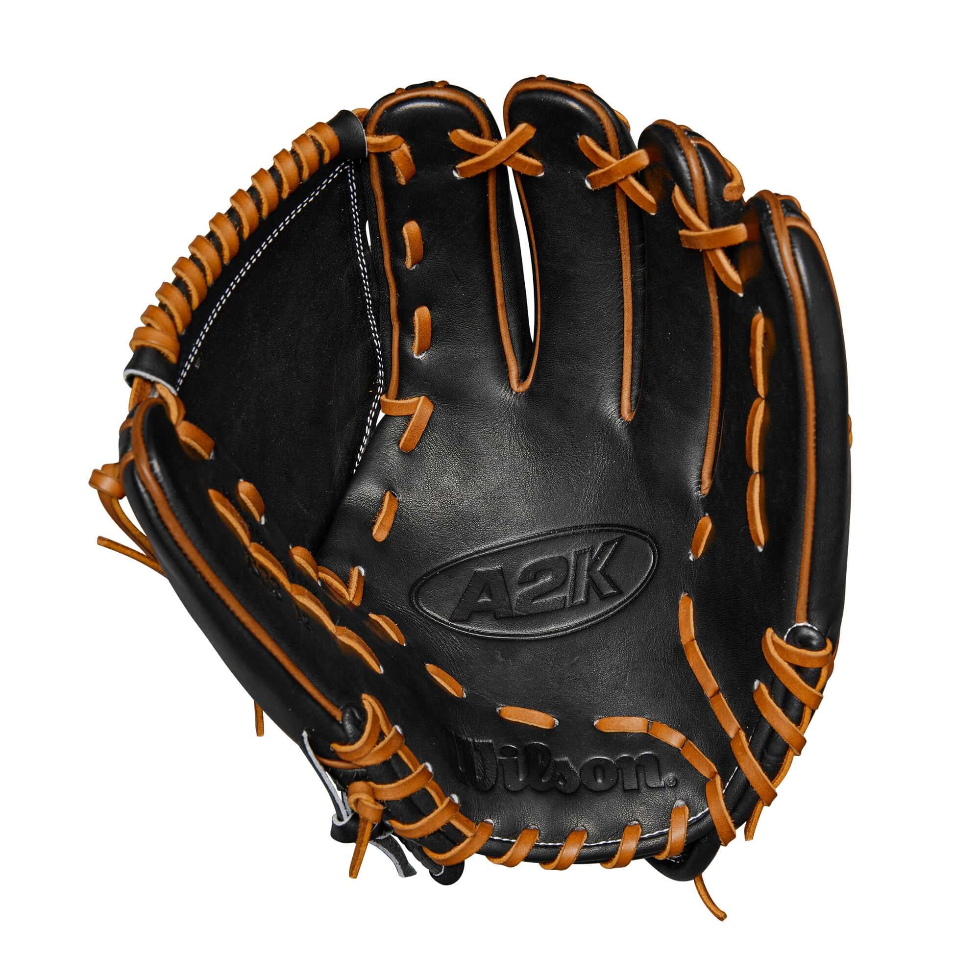 Wilson 2024 A2K B23 12" Pitcher's Baseball Glove Black/Saddle/Tan - Image 3