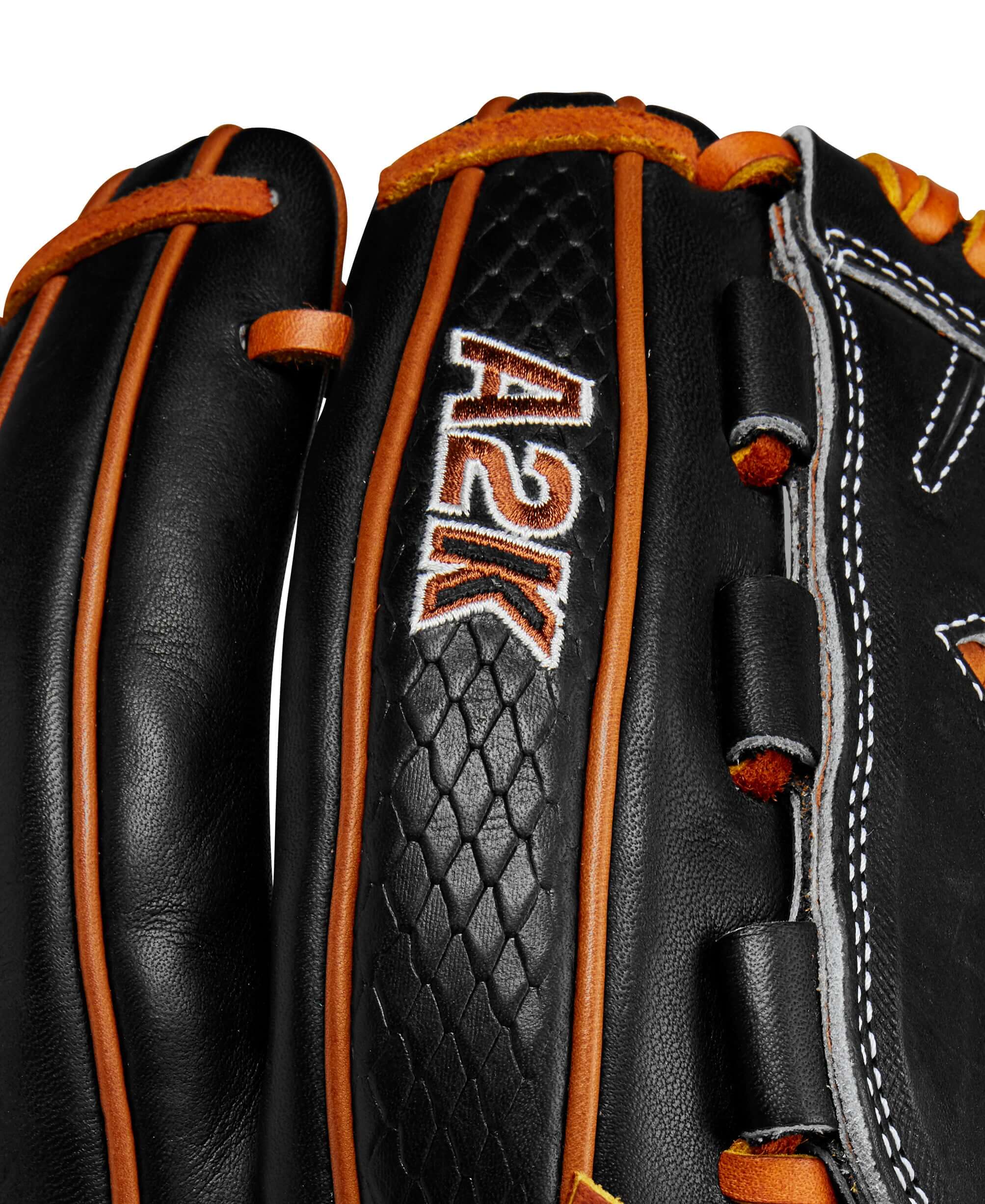 Wilson 2024 A2K B23 12" Pitcher's Baseball Glove Black/Saddle/Tan - Image 7