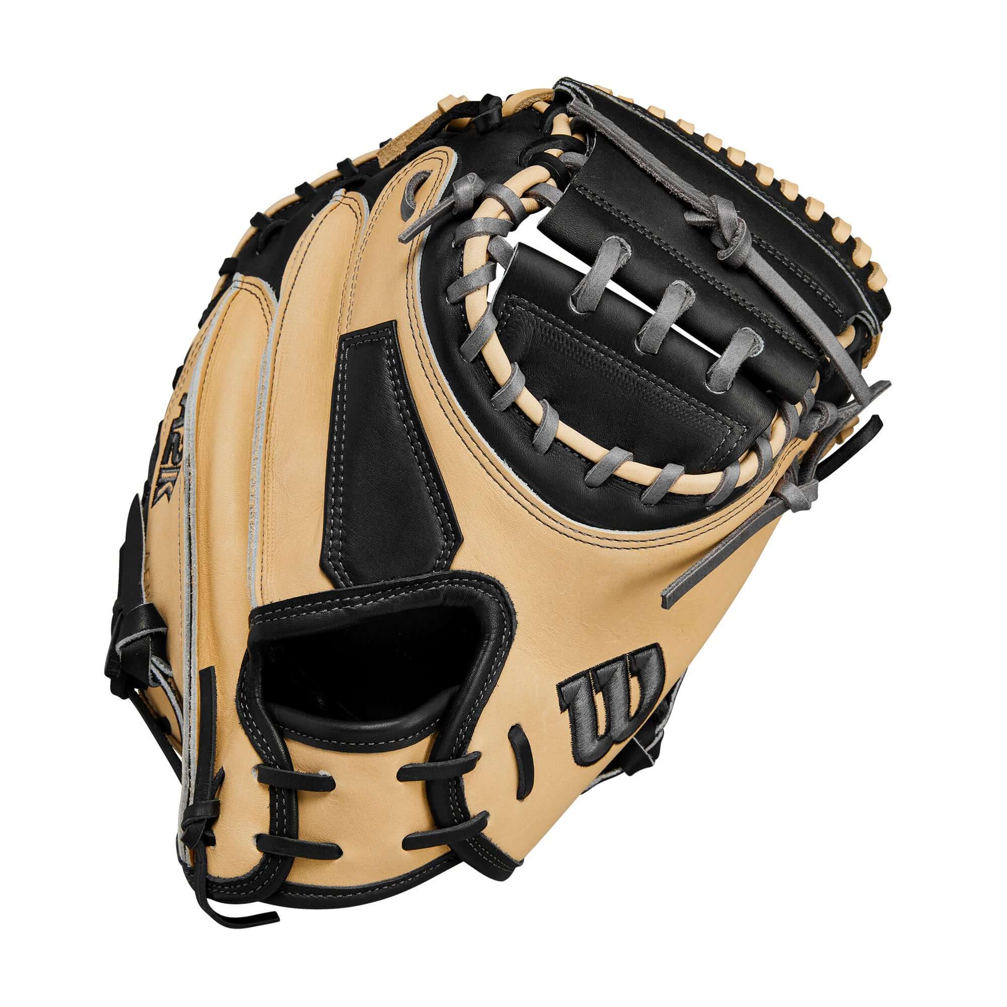 Wilson 2024 A2K M23 33.5" Catcher's Mitt Blonde/Black - Image 2