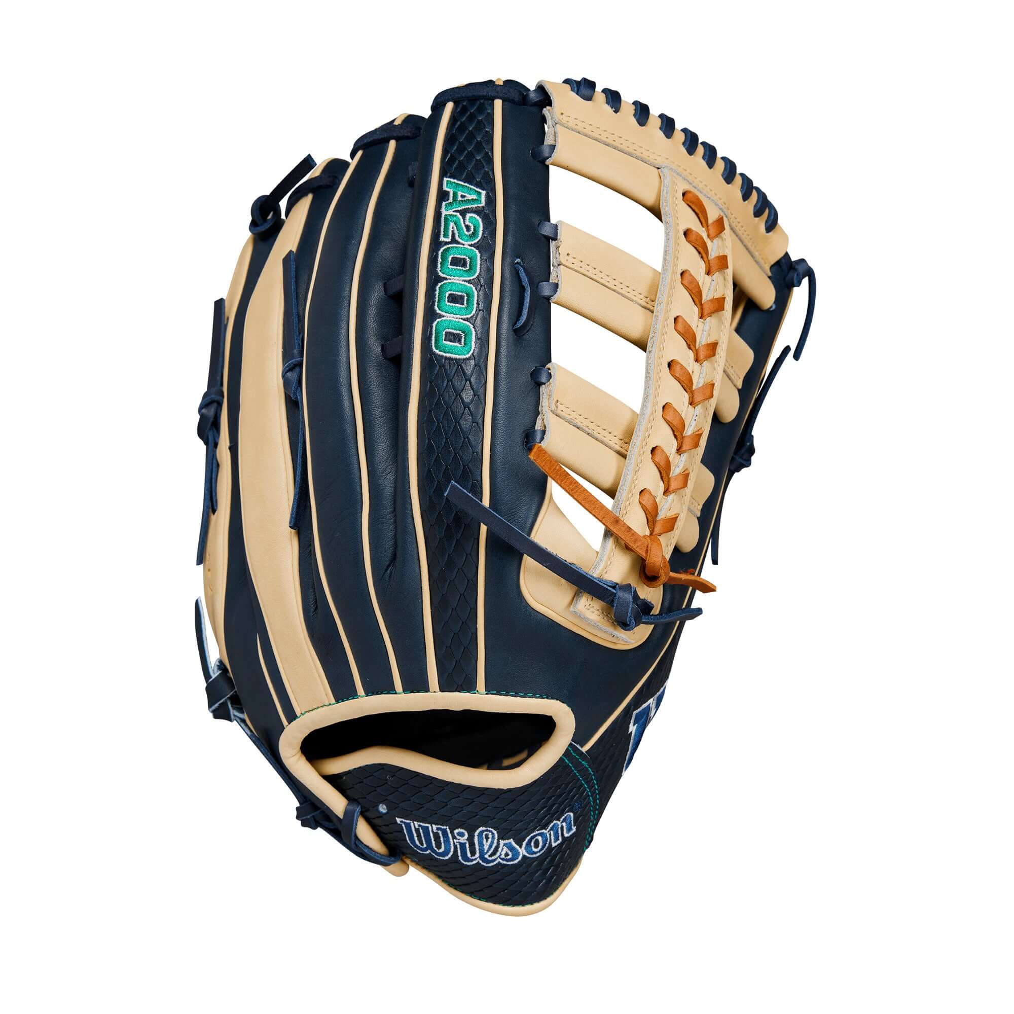Wilson 2024 Julio Rodríguez A2000 JR44 GM Outfield Baseball Glove Nav/Blonde 12.75” - Image 2
