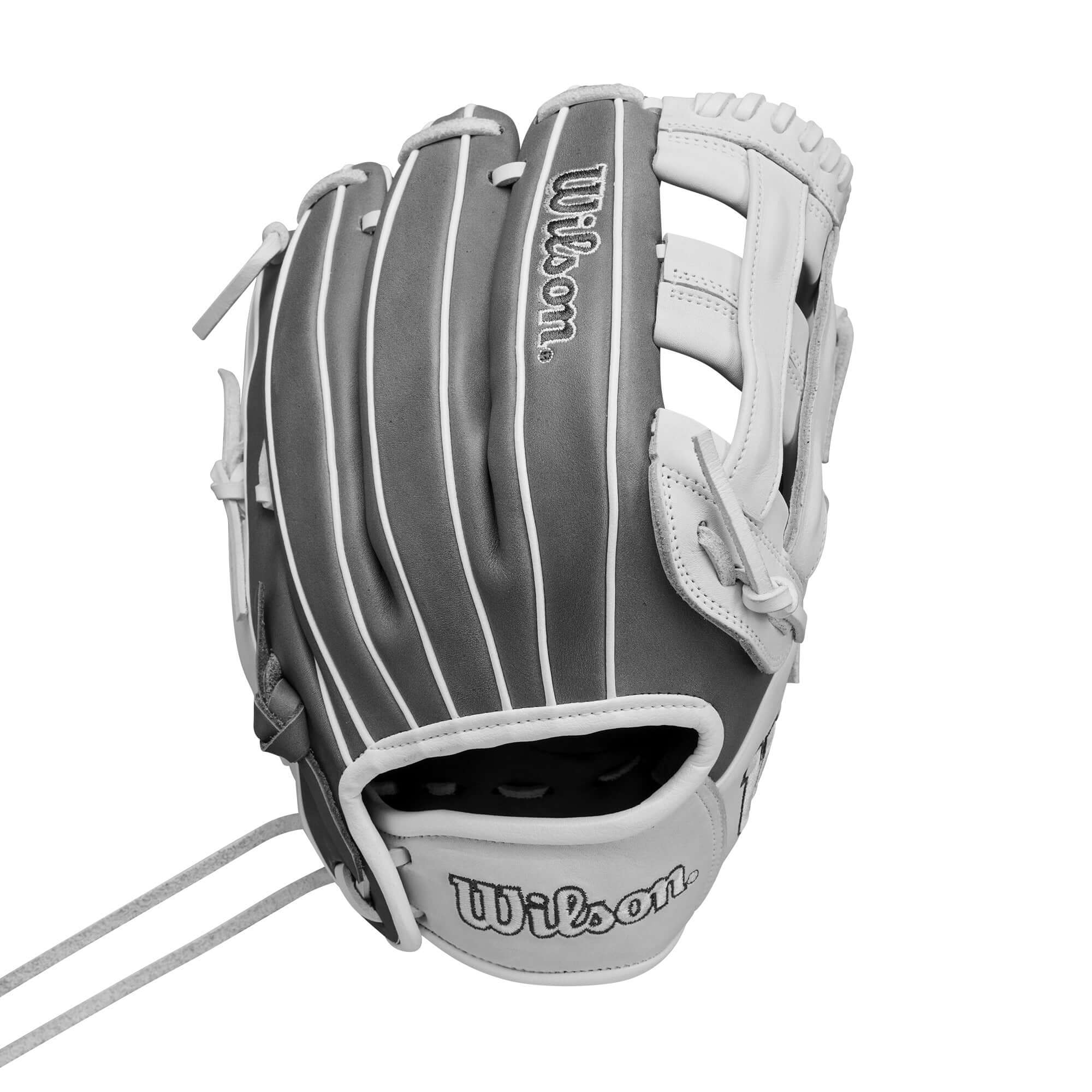 Wilson 2025 A1000FP IF12  Infield  Fastpitch Softball Gloves 12" White/Grey - Image 2