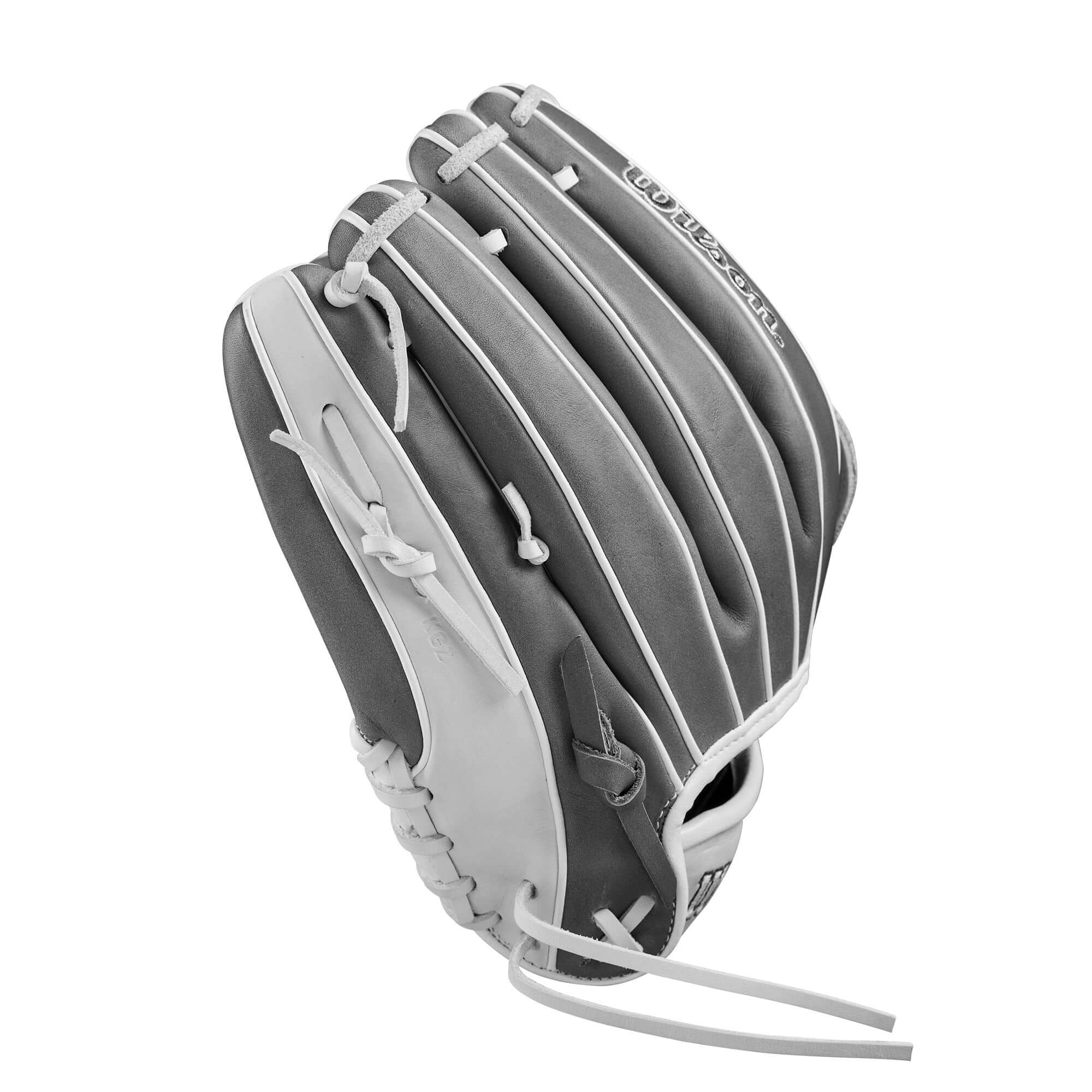 Wilson 2025 A1000FP IF12  Infield  Fastpitch Softball Gloves 12" White/Grey - Image 4