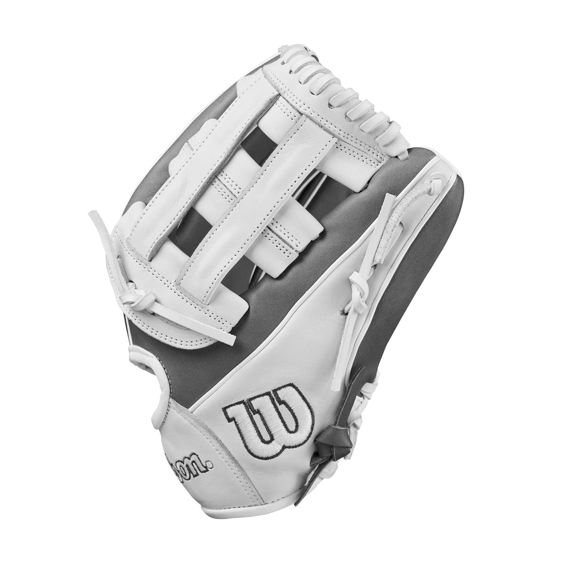 Wilson 2025 A1000FP IF12  Infield  Fastpitch Softball Gloves 12" White/Grey - Image 5