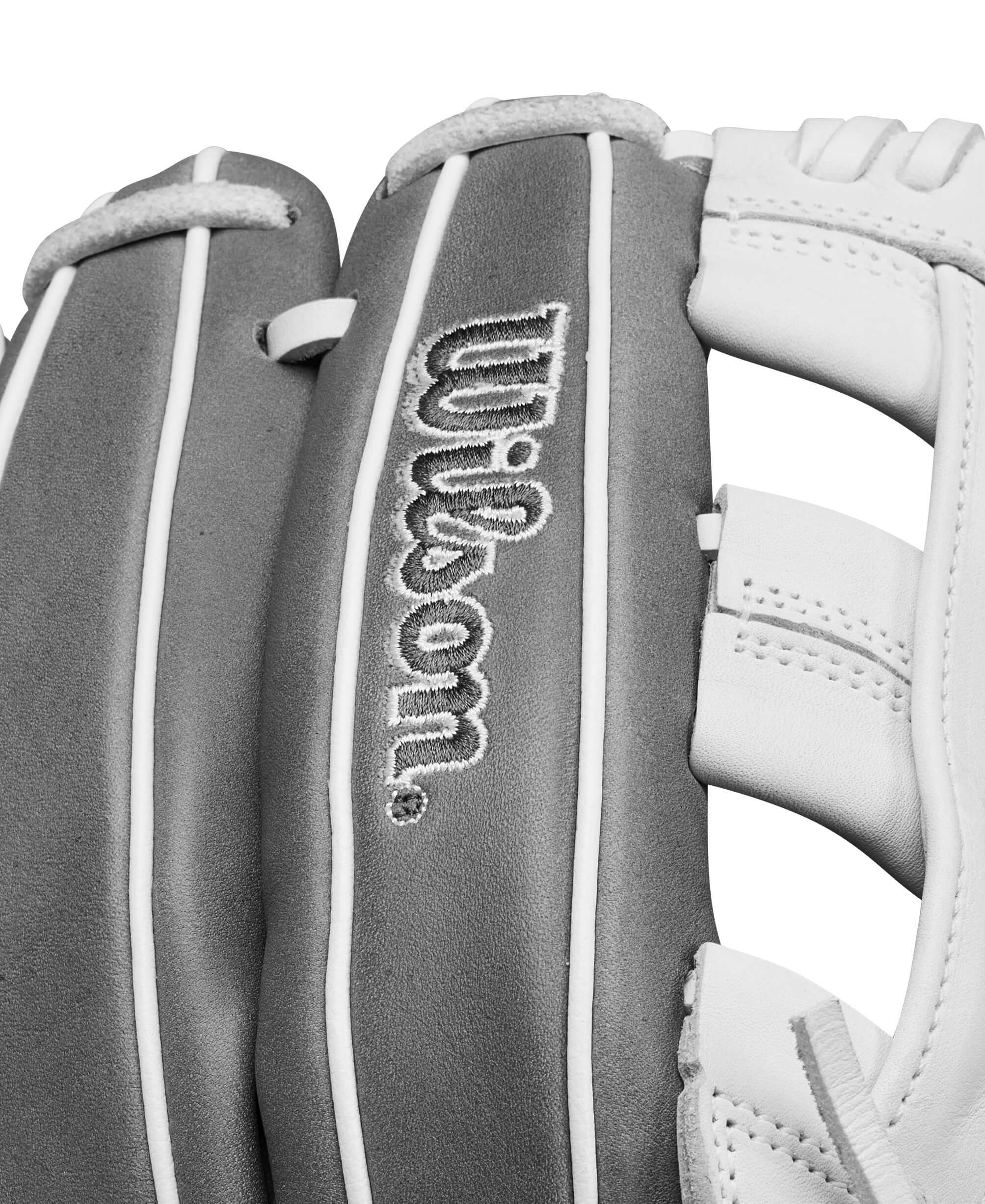 Wilson 2025 A1000FP IF12  Infield  Fastpitch Softball Gloves 12" White/Grey - Image 8