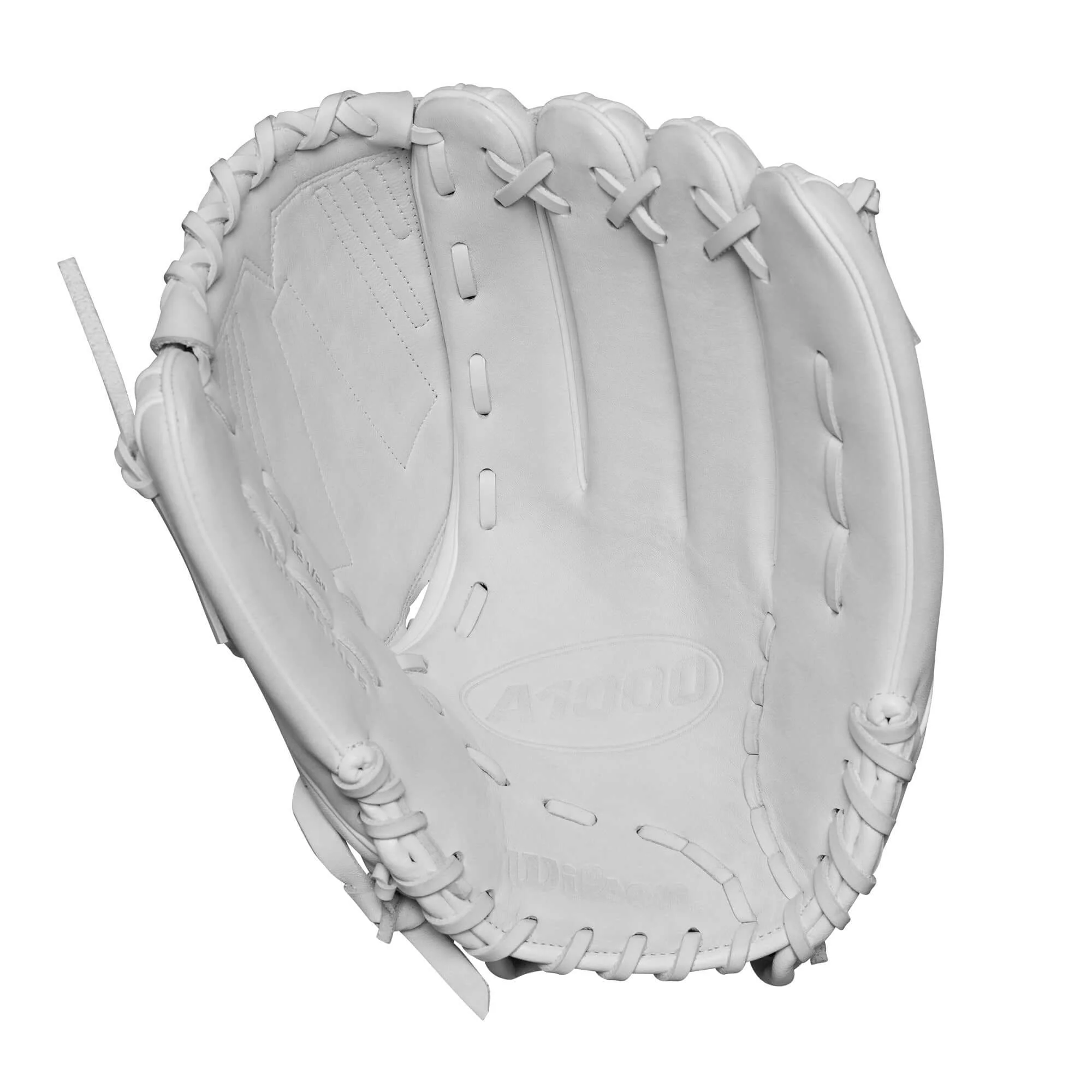 Wilson 2025 A1000FP V125 Outfield Fastpitch Softball Glove 12.5" White/Grey - Image 3
