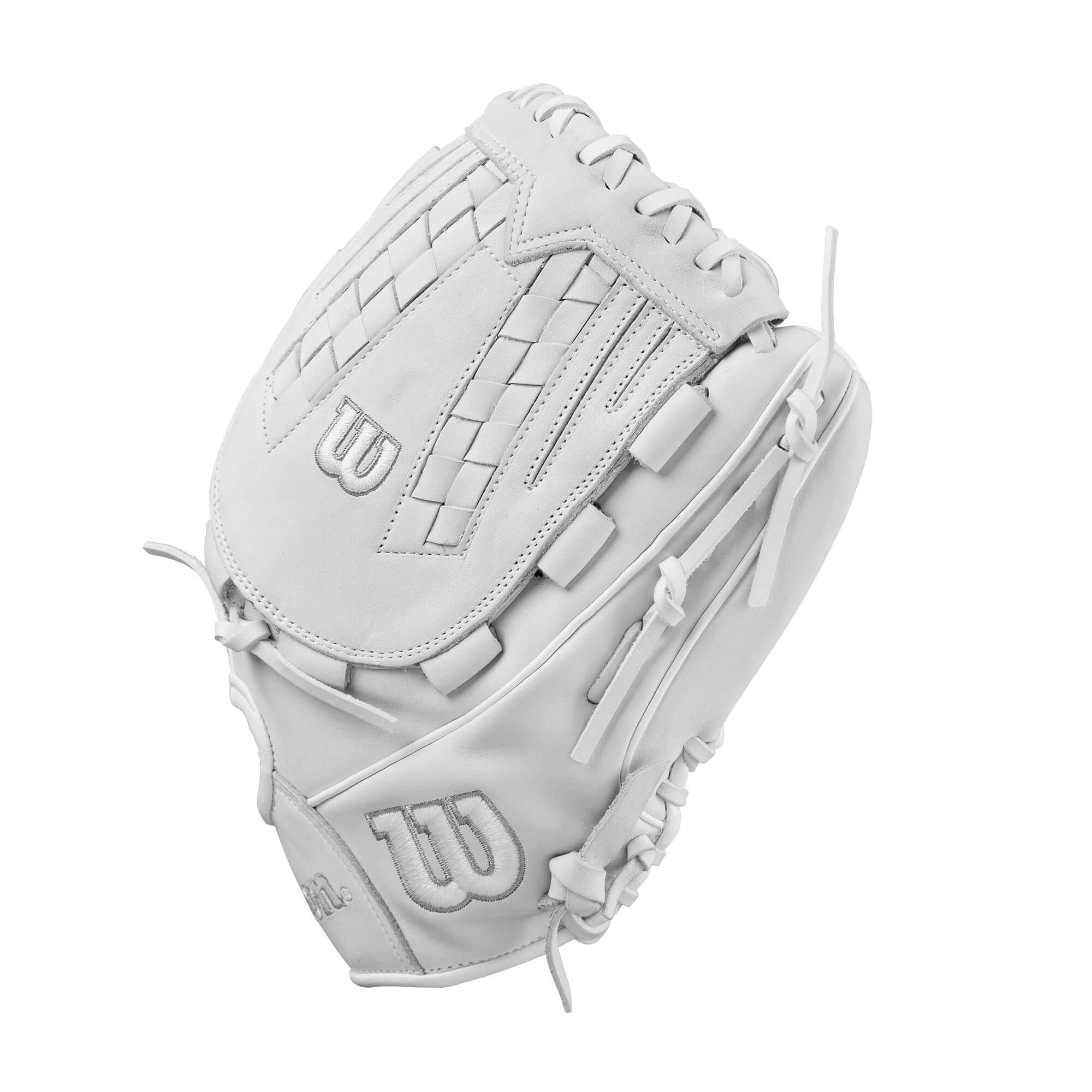 Wilson 2025 A1000FP V125 Outfield Fastpitch Softball Glove 12.5" White/Grey - Image 8