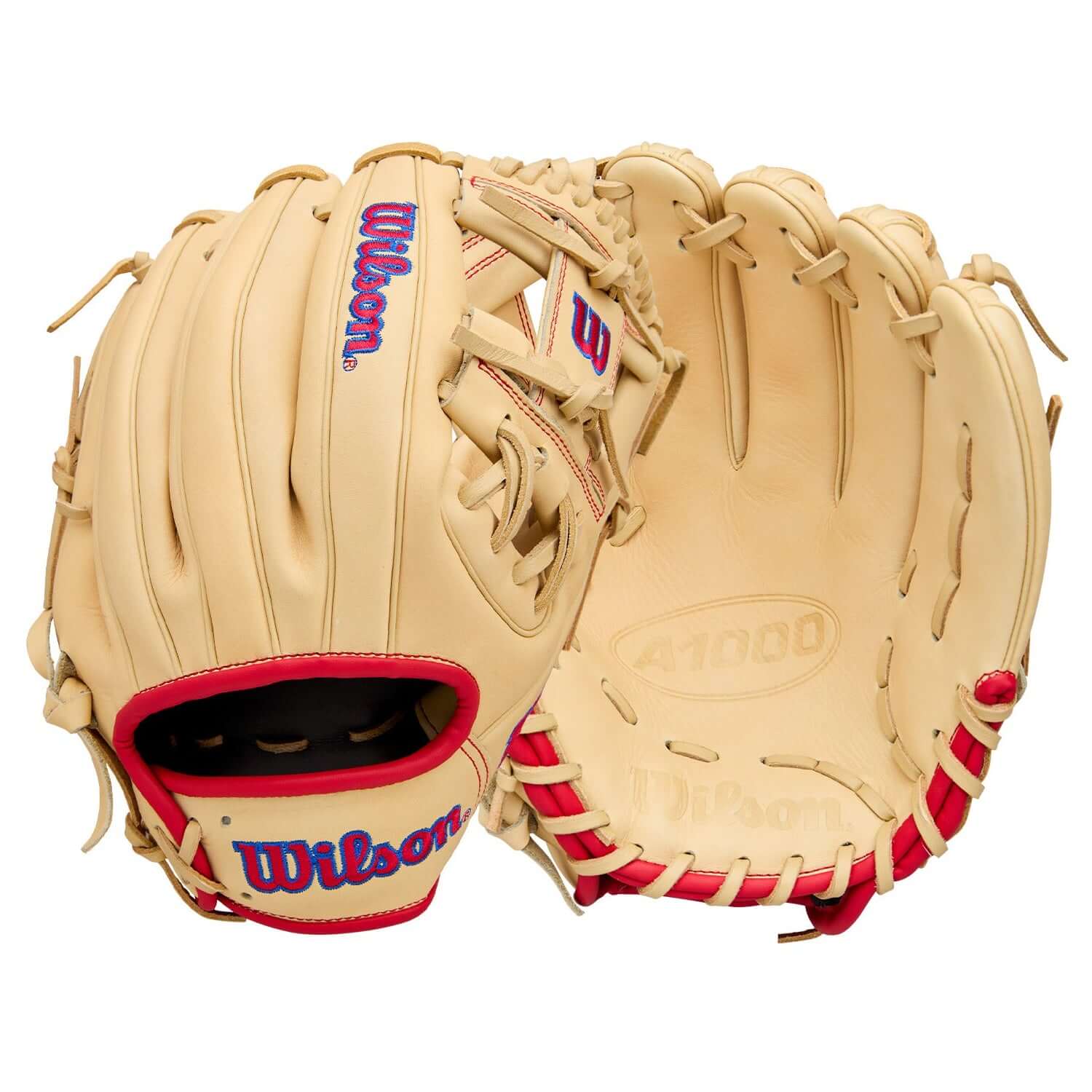 Wilson 2026 A1000 1975 11.75" Infield Baseball Glove Blonde/Red/Royal