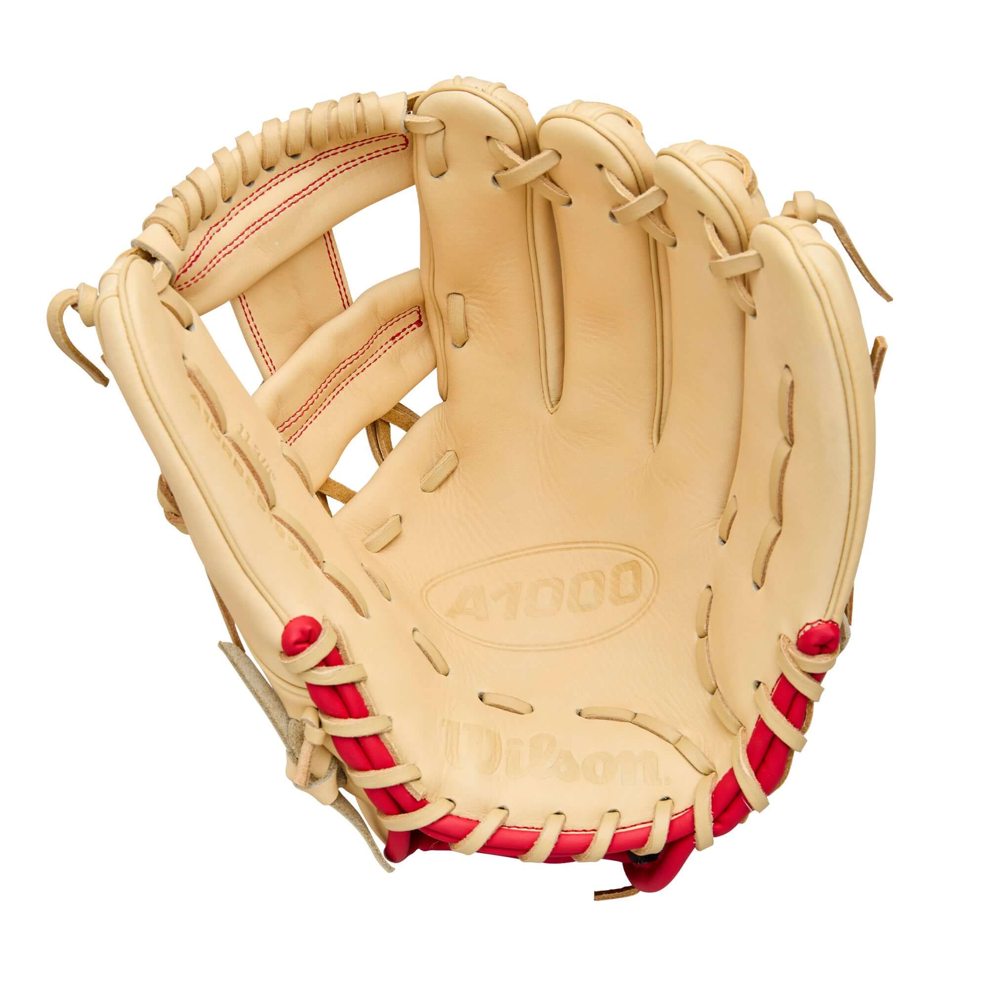 Wilson 2026 A1000 1975 11.75" Infield Baseball Glove Blonde/Red/Royal - Image 3