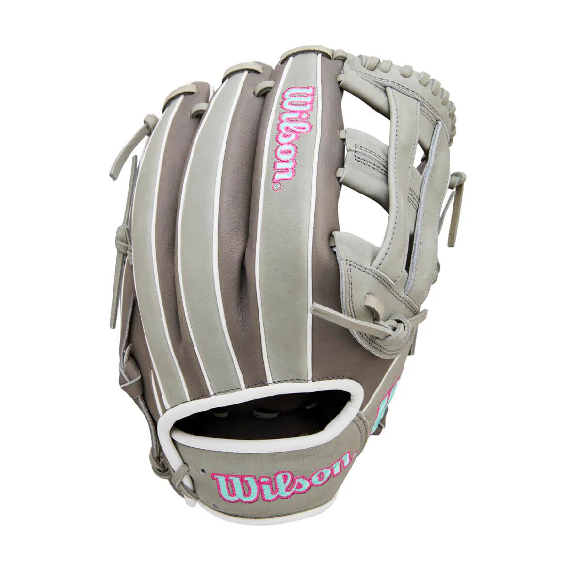 Wilson 2026 A1000 DW5 12" Infield Baseball Glove Steel Grey/Gy/Seafoam - Image 4