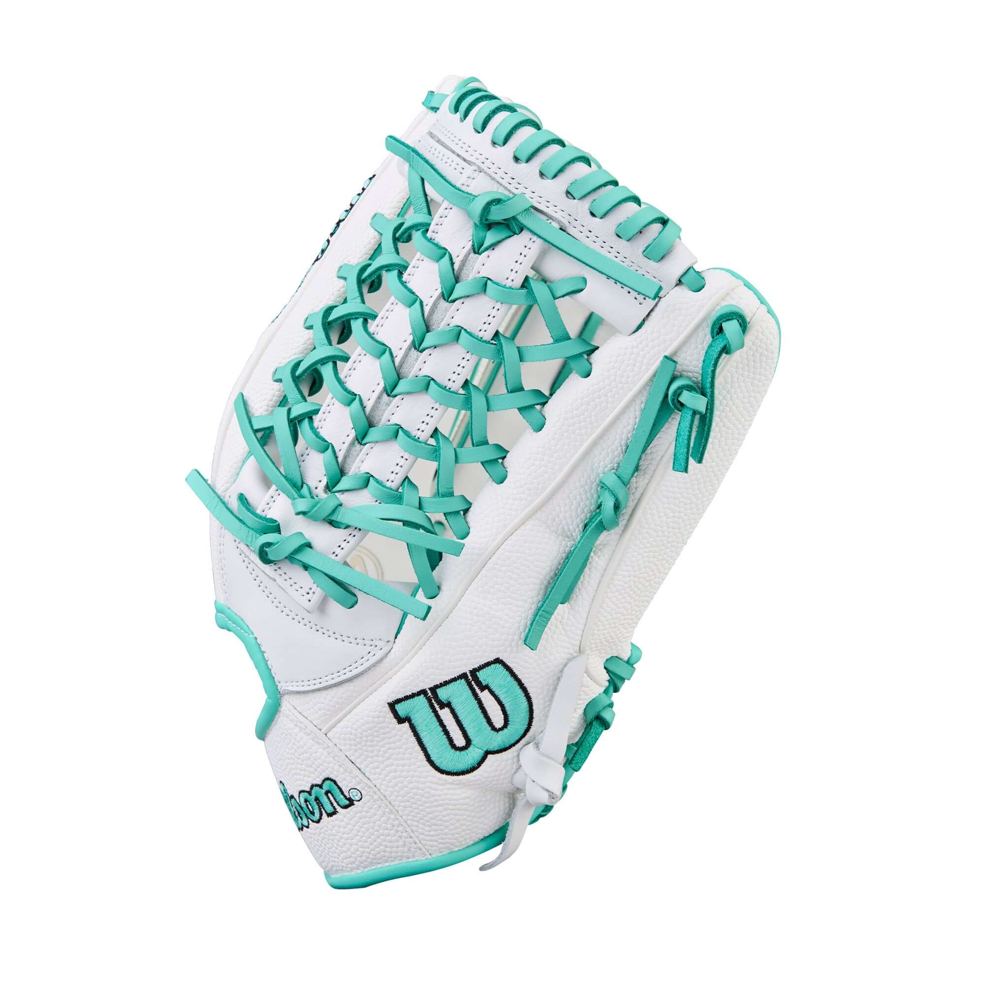 Wilson 2026 A1000 T125 12.5" Outfield Fastpitch Glove White/Seafoam - Image 3