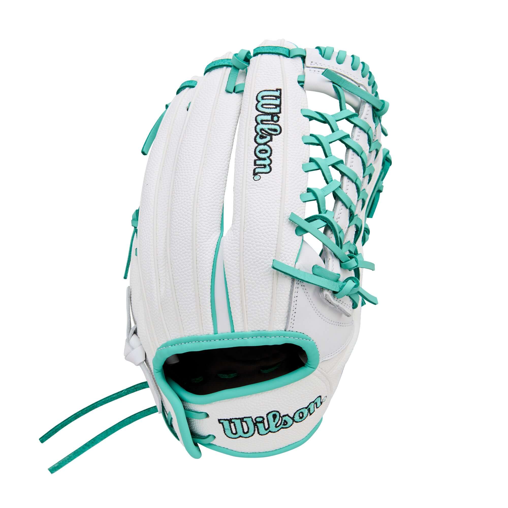 Wilson 2026 A1000 T125 12.5" Outfield Fastpitch Glove White/Seafoam - Image 4