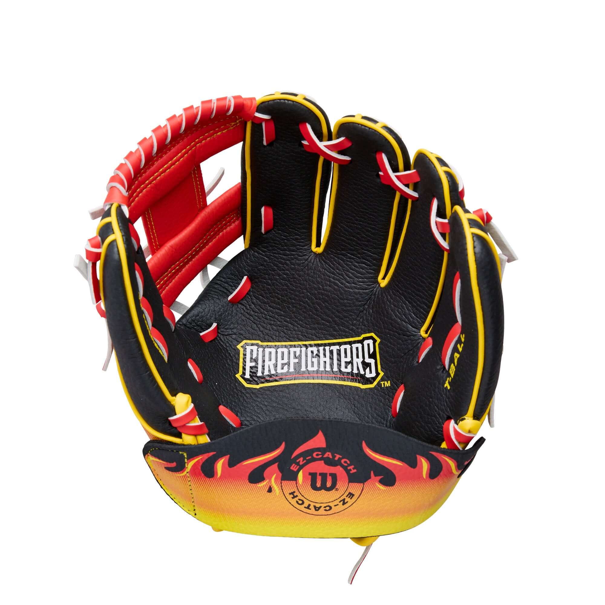 Wilson 2026 A200 EZ Firefighters 10" Youth Baseball Glove Red/Black LHT - Image 3