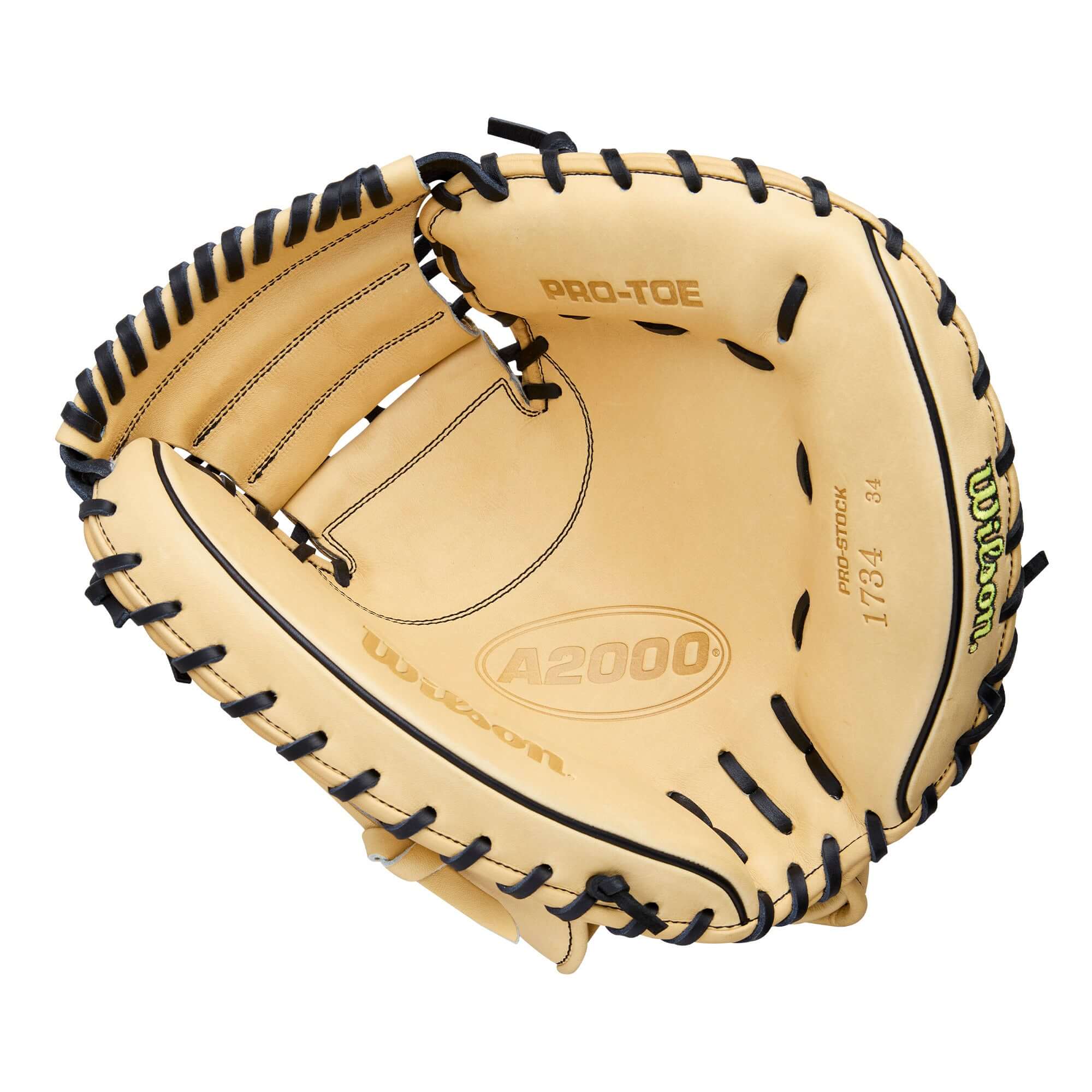 Wilson 2026 A2000 Classic 1734 34" Catcher's Mitt Blonde Black - Image 3