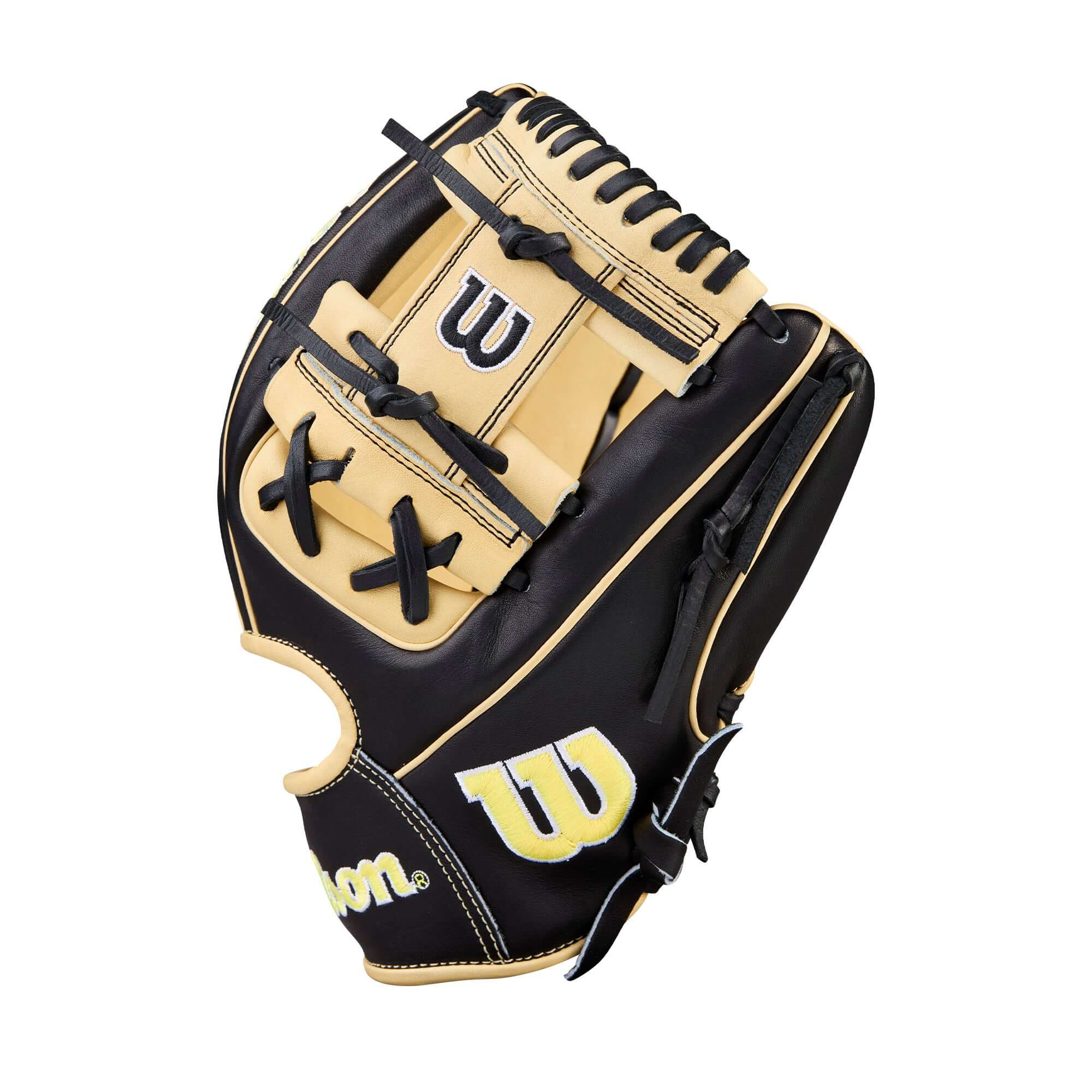 Wilson 2026 A2000 Classic 1786 11.5" Infield Baseball Glove - Black/Blonde - Image 4