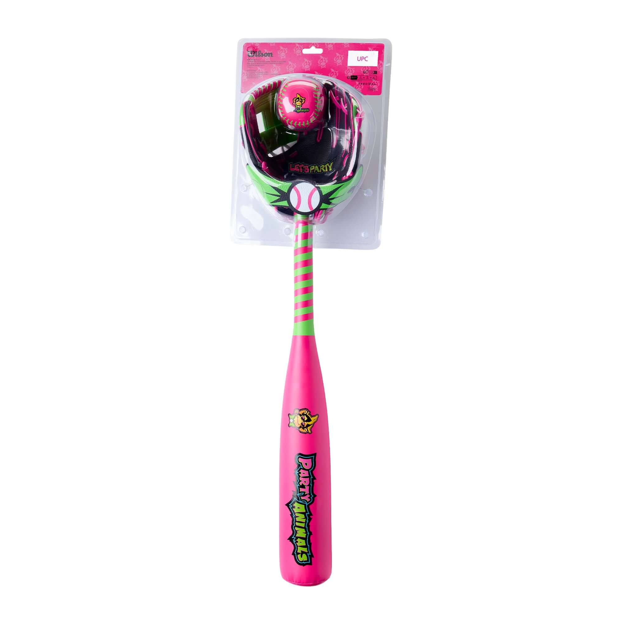 Wilson 2026 Party Animals A200 10" Glove Ball Bat Kit - Image 2