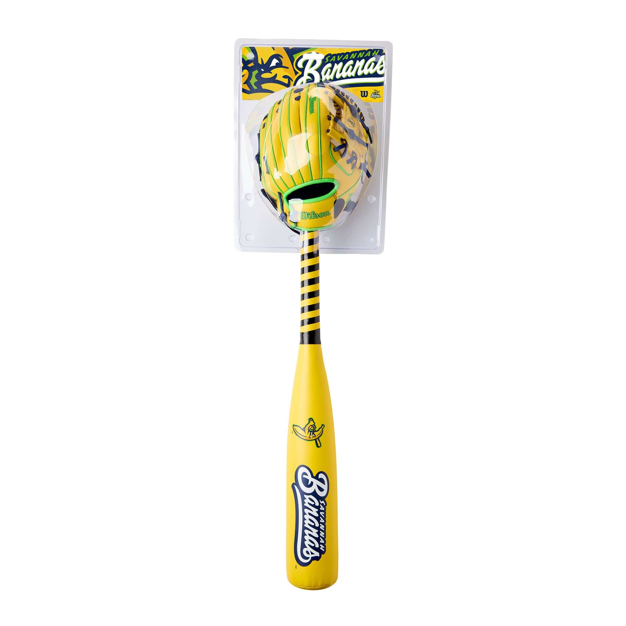 Wilson 2026 Savannah Bananas A200 10" Glove Ball Combo Bat Kit