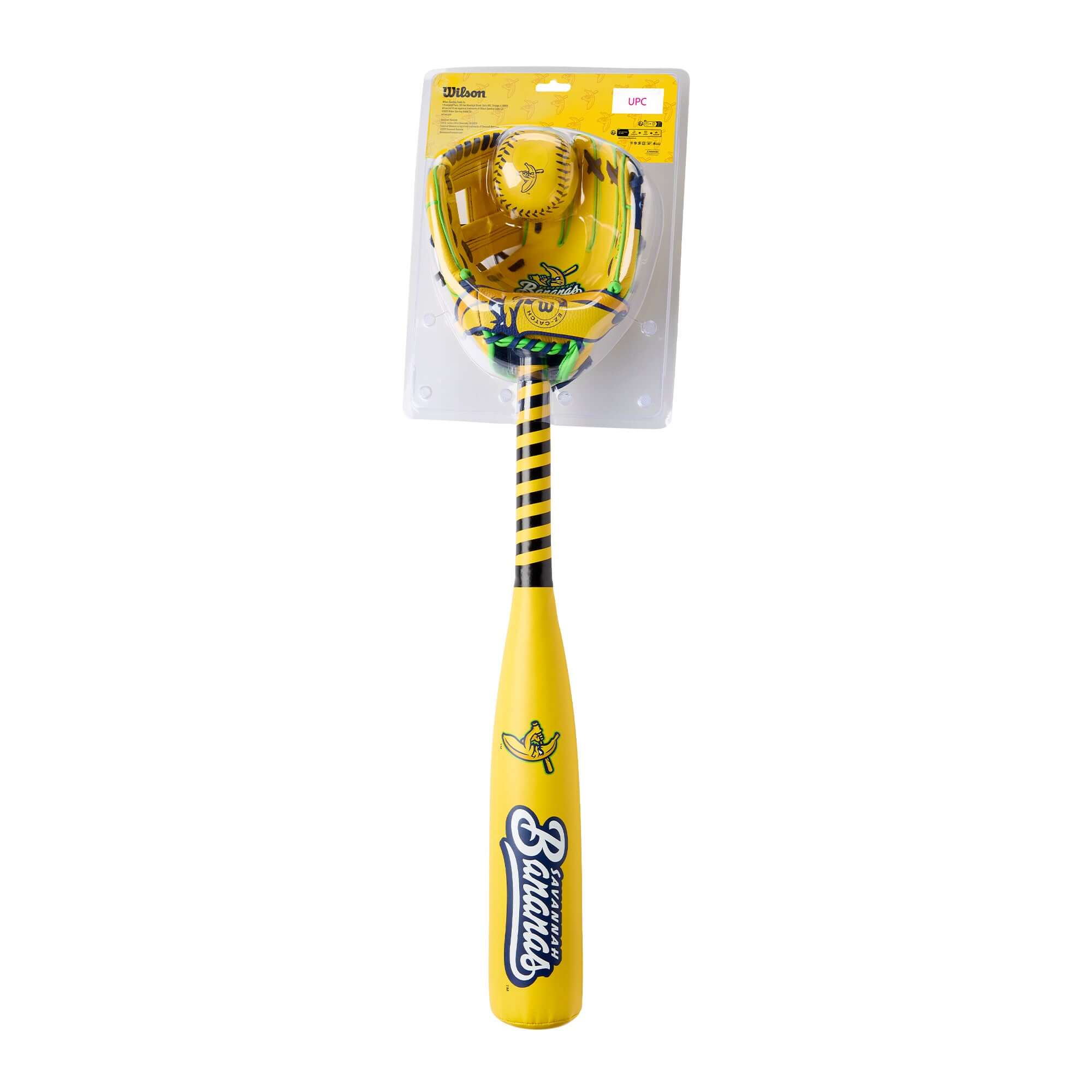 Wilson 2026 Savannah Bananas A200 10" Glove Ball Combo Bat Kit - Image 2