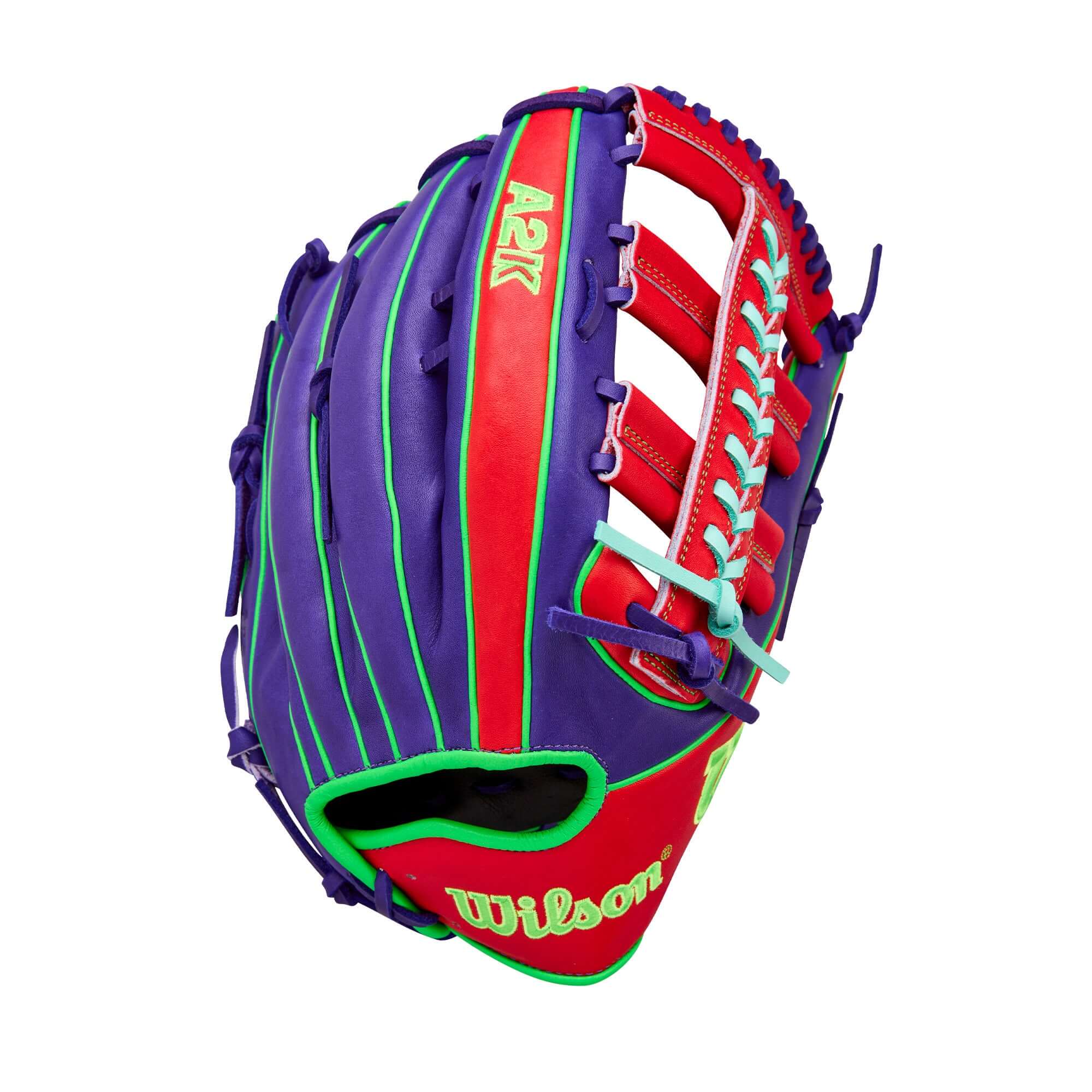Wilson Spring 2026 A2K 1810 12.75" Outfield Baseball Glove Purple/Red - Image 2