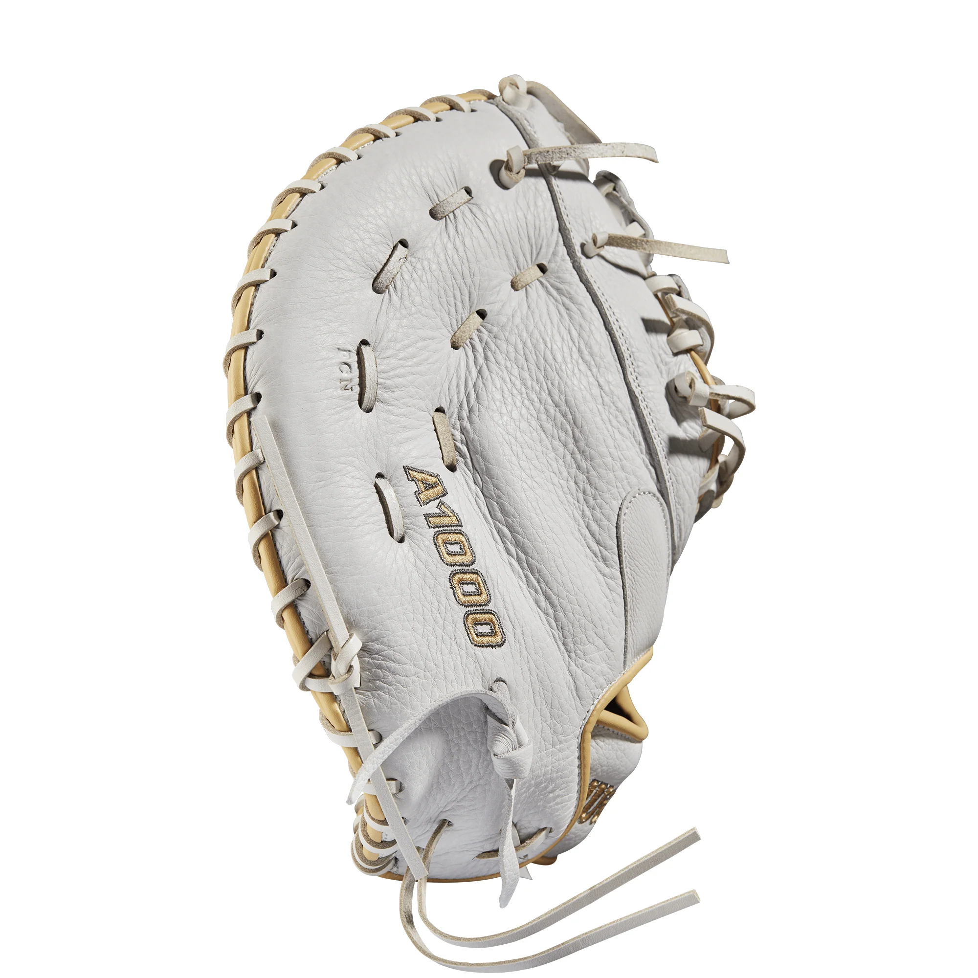 Wilson A1000  Fastpitch 1620 1B Mitt 12.5 White/Blonde/Grey - Image 4