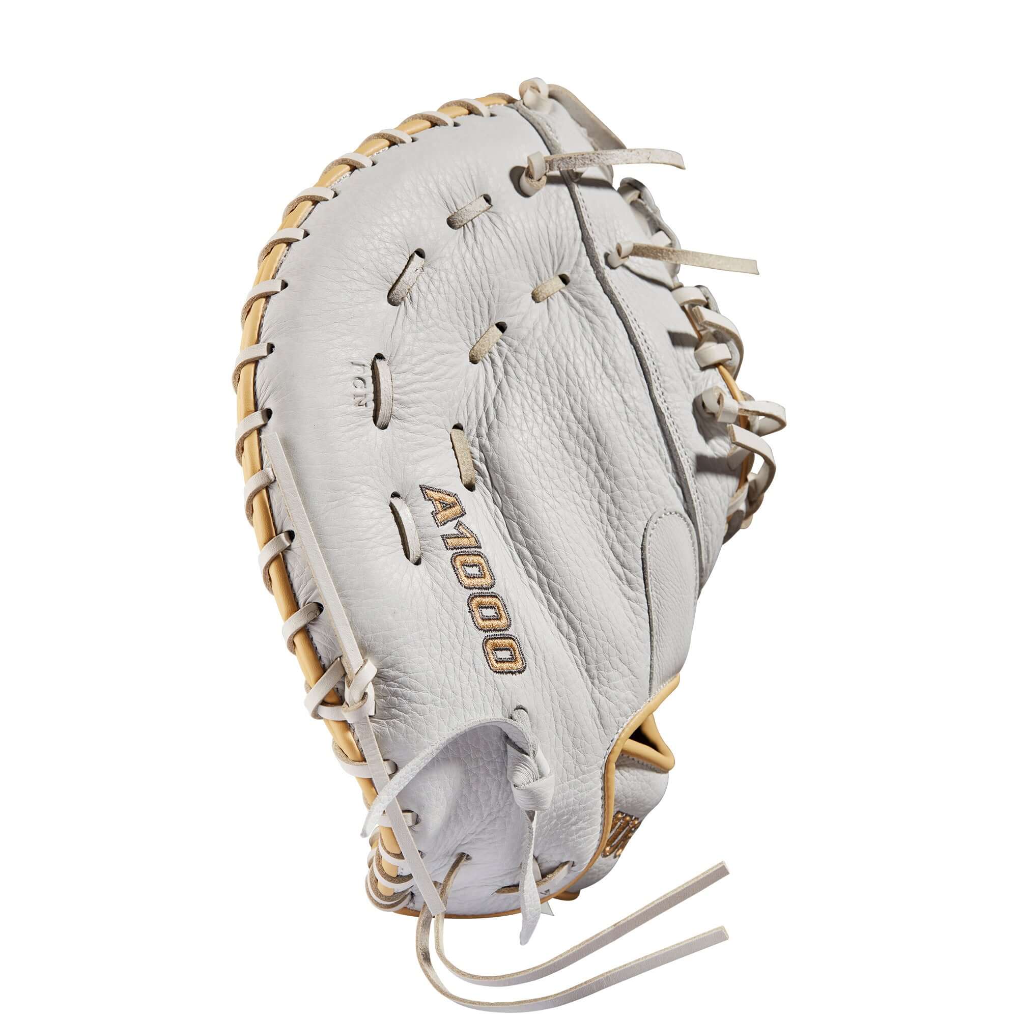 Wilson A1000  Fastpitch 1620 1B Mitt LHT 12.5 White/Blonde/Grey - Image 5