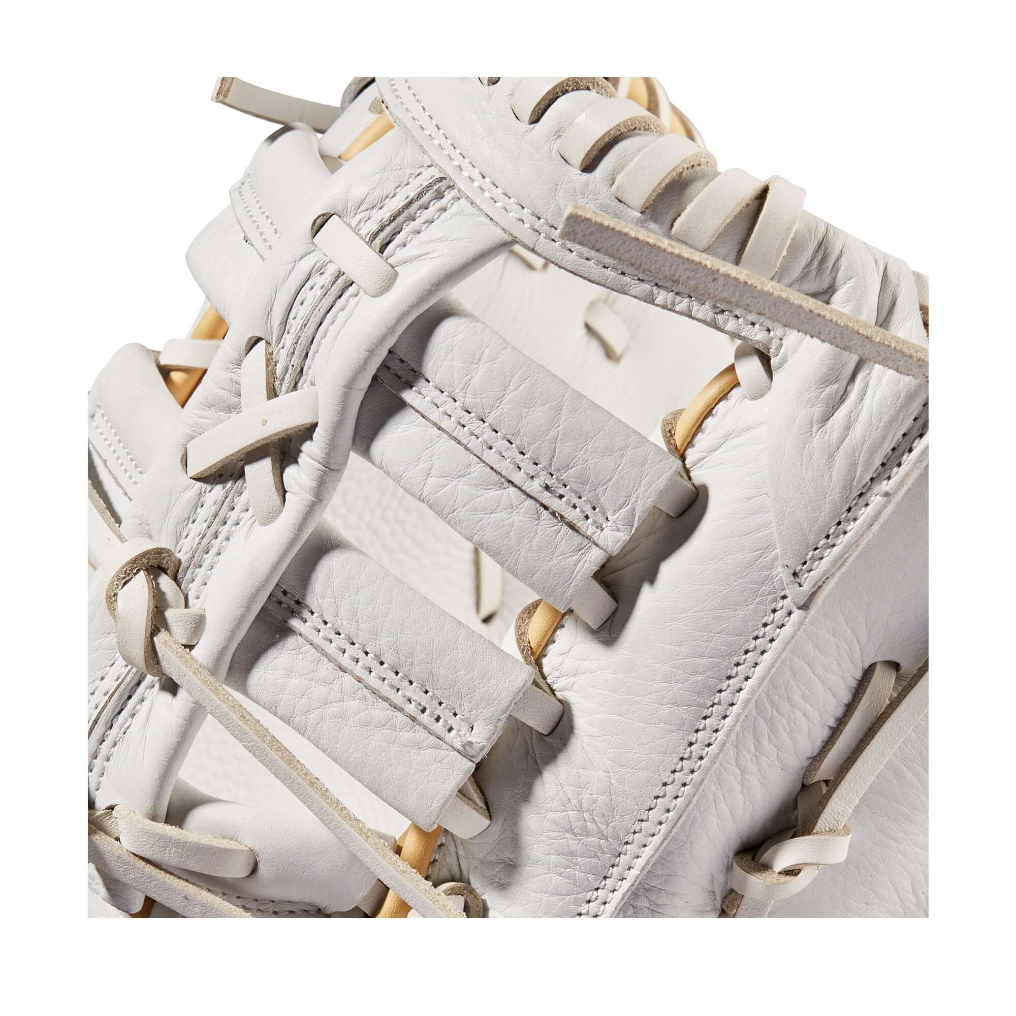 Wilson A1000  Fastpitch 1620 1B Mitt LHT 12.5 White/Blonde/Grey - Image 6