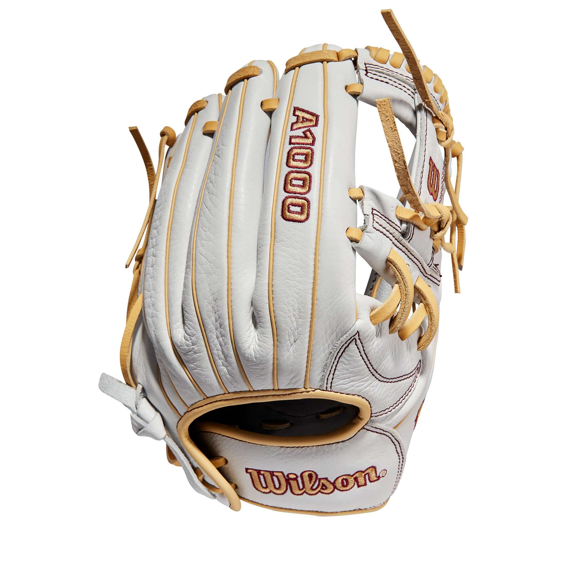 Wilson A1000  Fastpitch H1175 11.75 White/White/Blonde & Seminole Red - Image 2