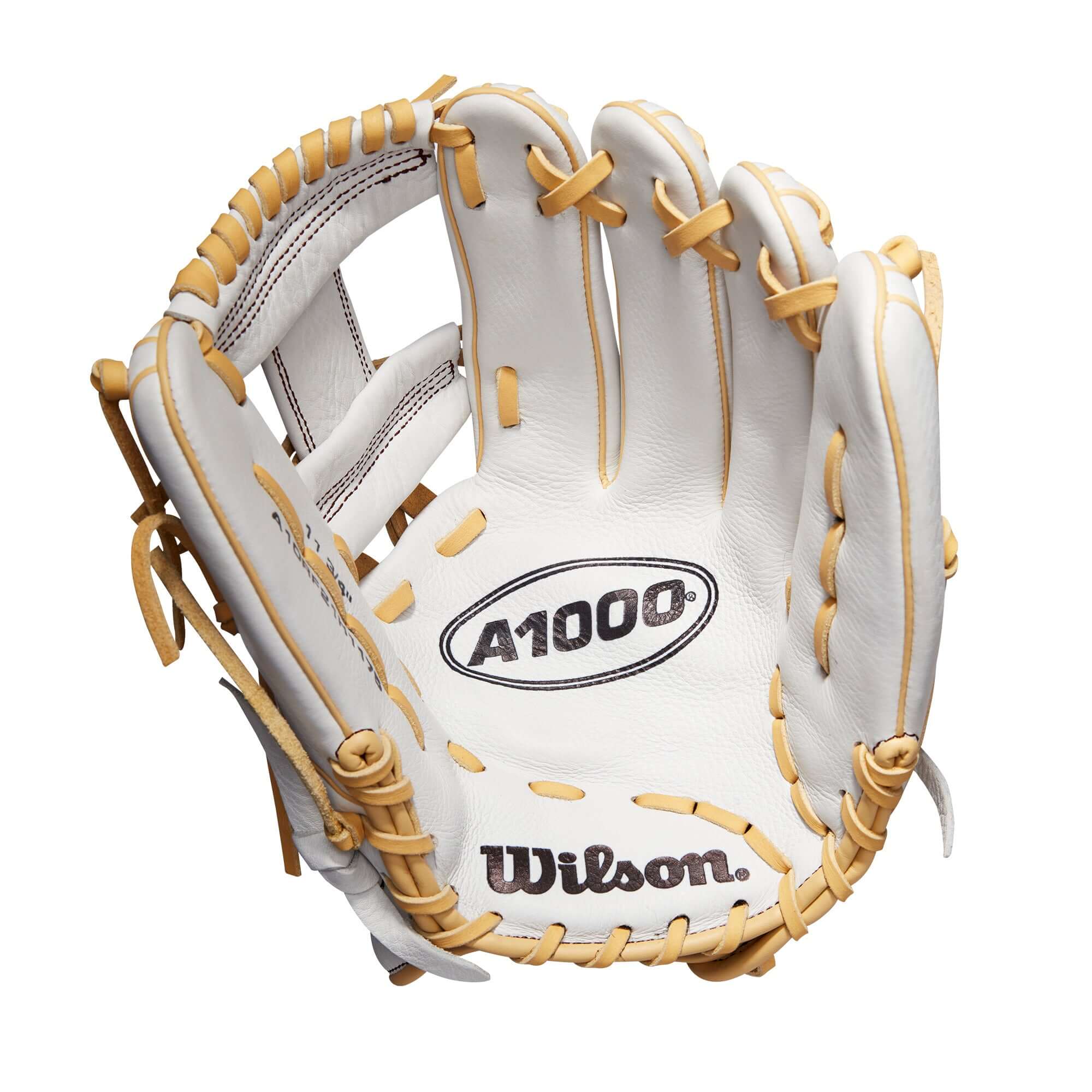 Wilson A1000  Fastpitch H1175 11.75 White/White/Blonde & Seminole Red - Image 3