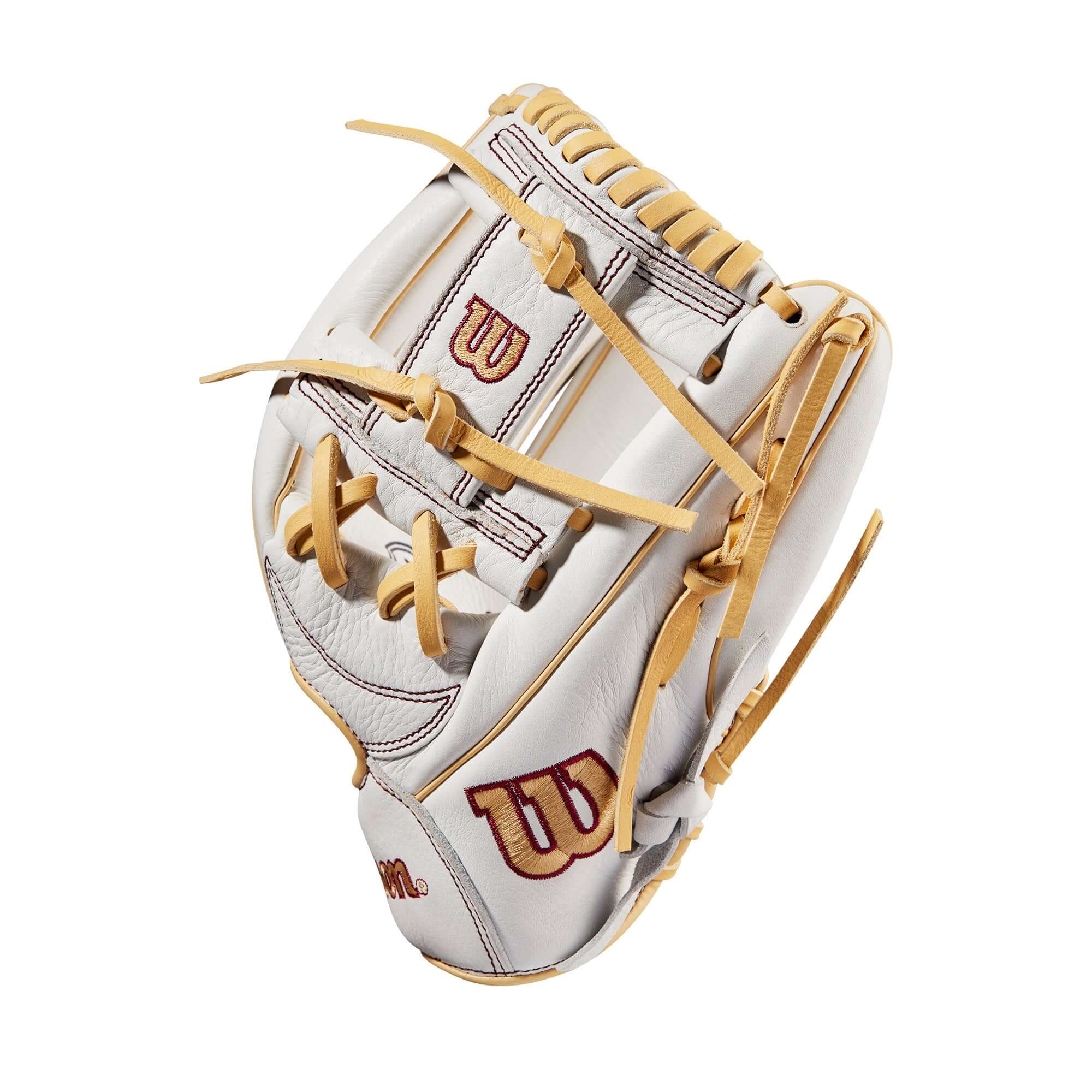 Wilson A1000  Fastpitch H1175 11.75 White/White/Blonde & Seminole Red - Image 4