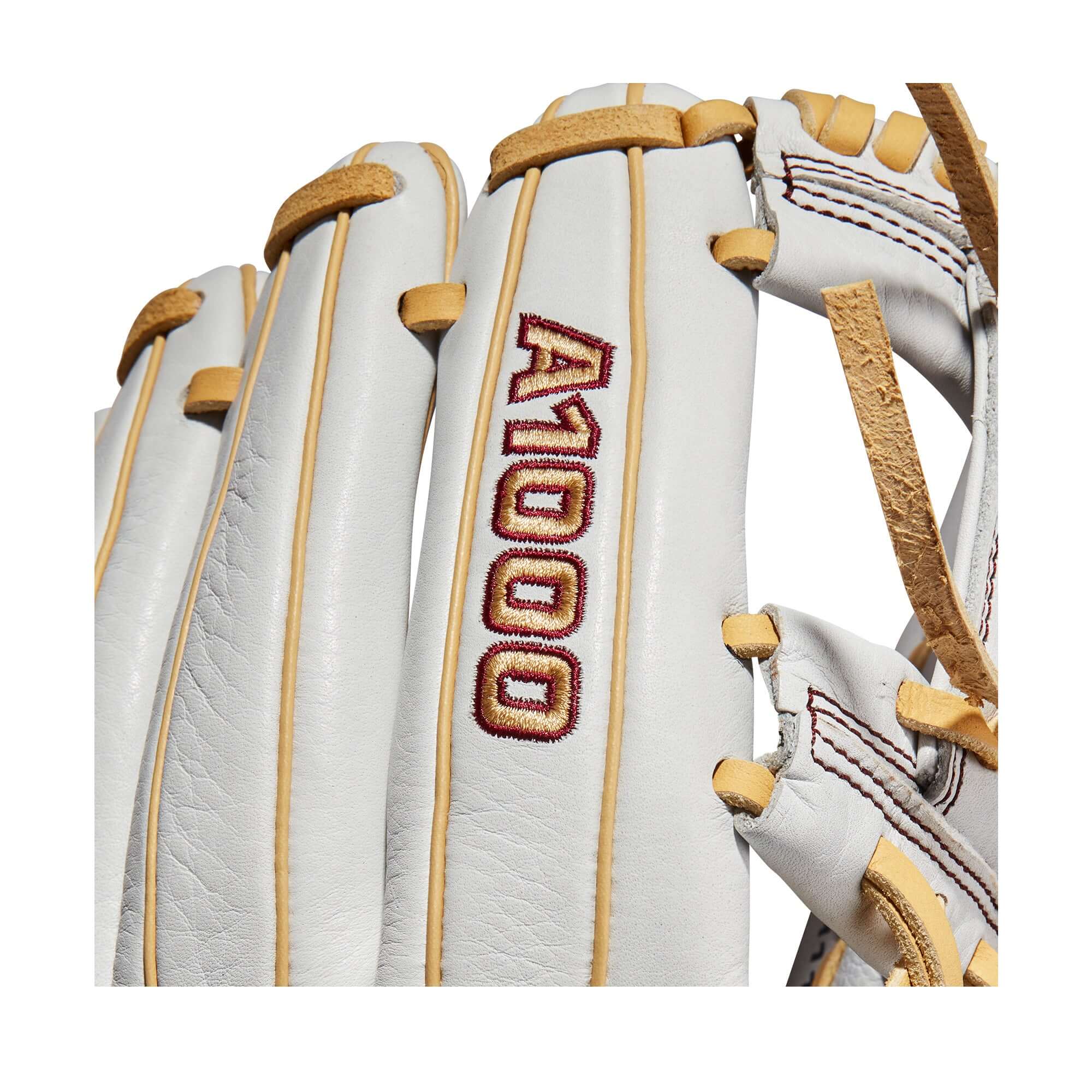 Wilson A1000  Fastpitch H1175 11.75 White/White/Blonde & Seminole Red - Image 7