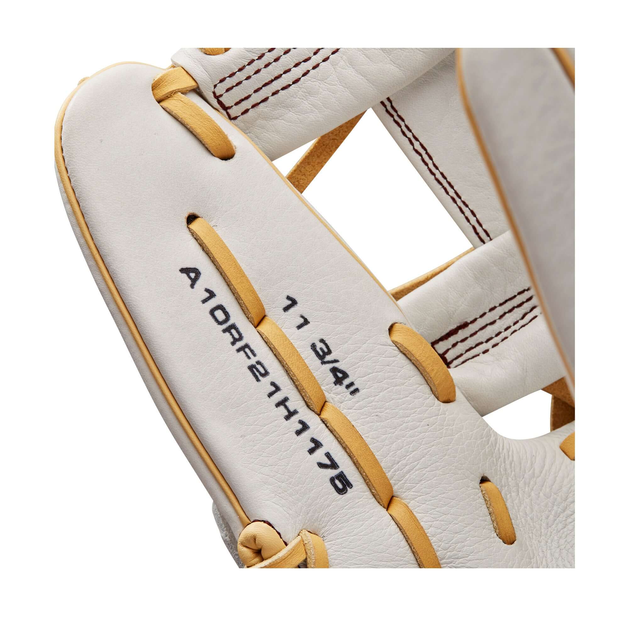 Wilson A1000  Fastpitch H1175 11.75 White/White/Blonde & Seminole Red - Image 8