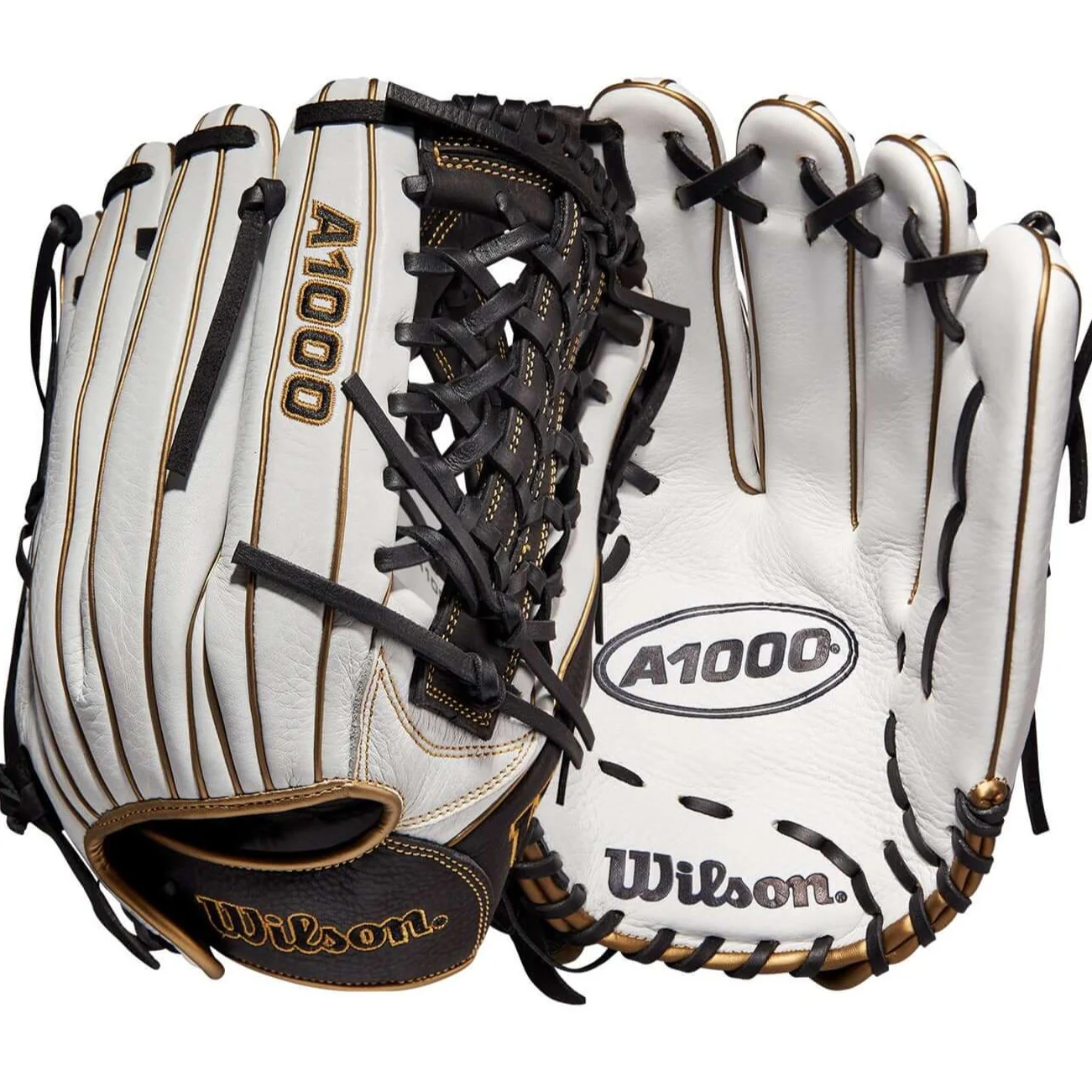 Wilson A1000  Fastpitch T125 12.5 White/White/Black & Blonde