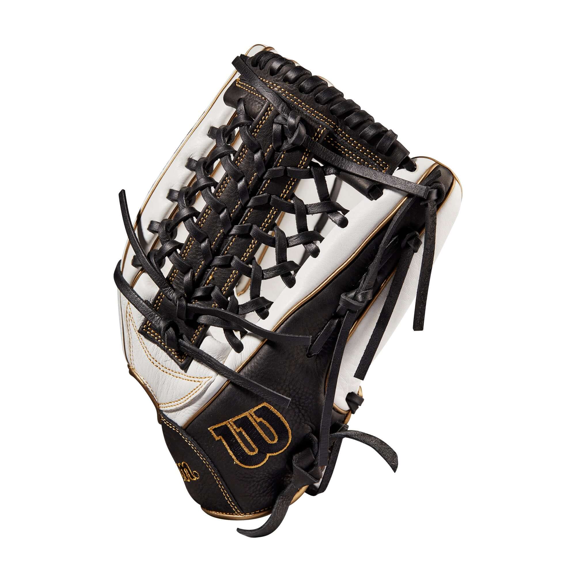 Wilson A1000  Fastpitch T125 12.5 White/White/Black & Blonde - Image 4