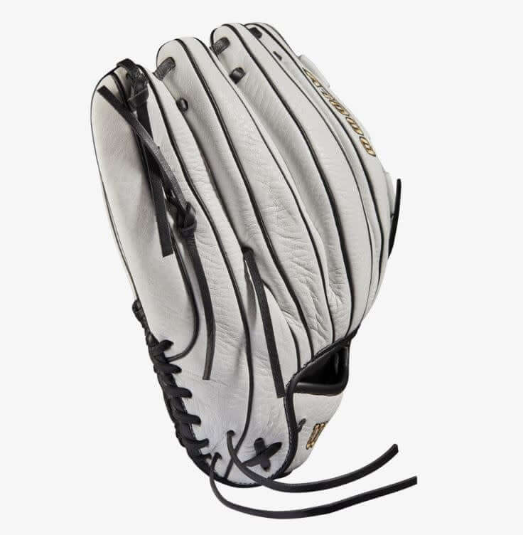 Wilson A1000 Fastpitch V125 LHT 12.5 White/White/Black & Blonde - Image 4