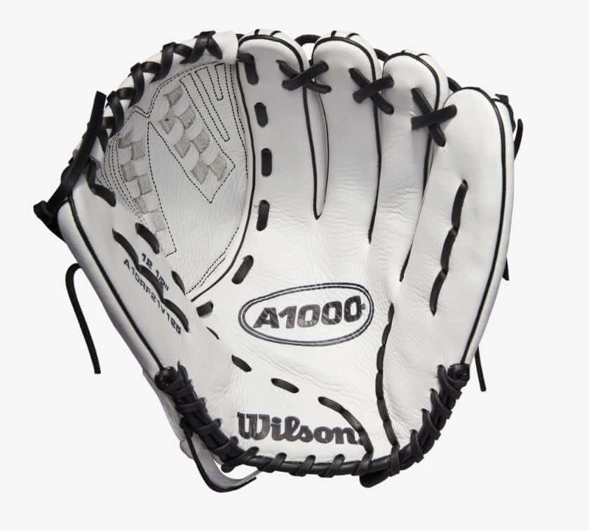 Wilson A1000 Fastpitch V125 LHT 12.5 White/White/Black & Blonde - Image 5