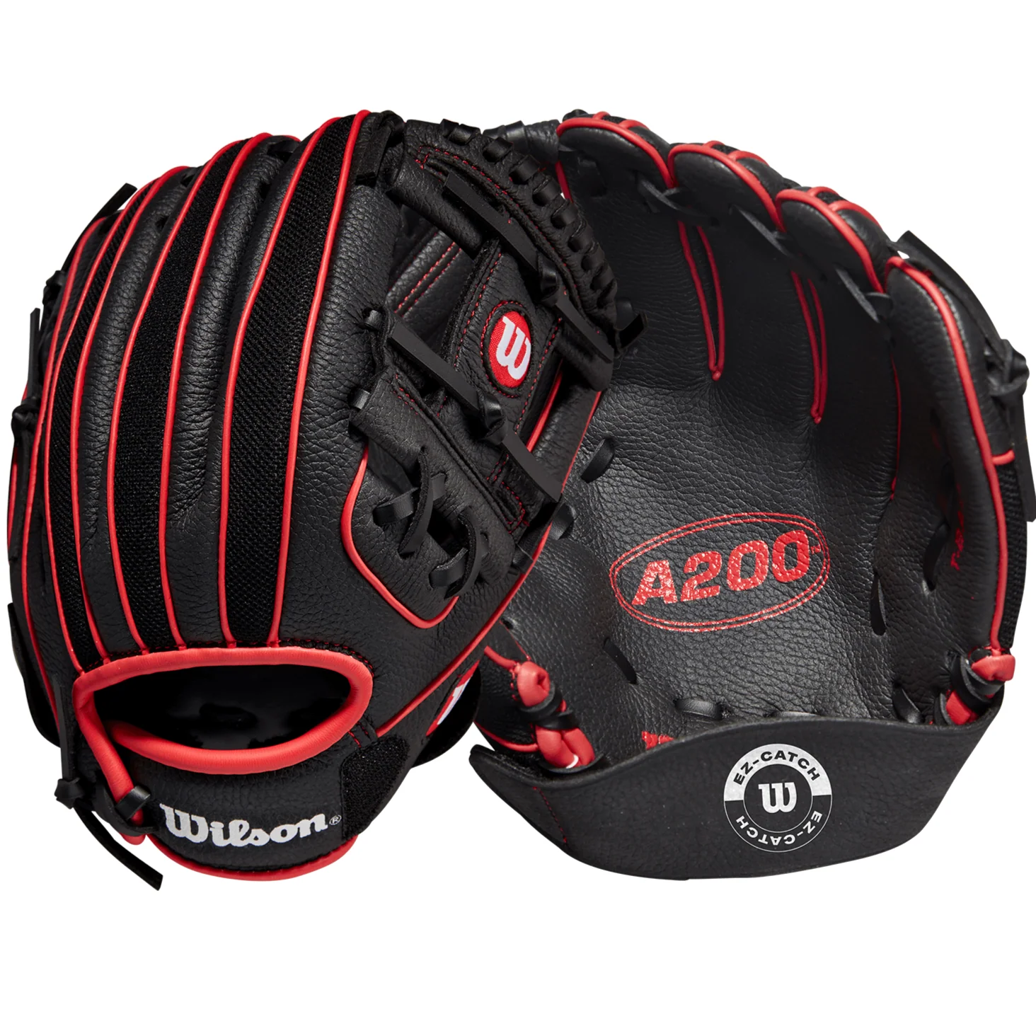 Wilson A200 Baseball 10" 10 Black/Red