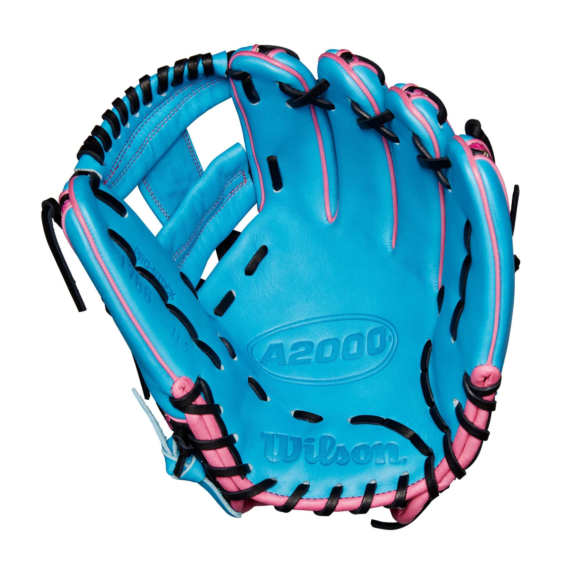 Wilson A2000 1786 March 2024 Glove of the Month (GOTM) 11.5 Tropical Blue Flamingo - Image 3