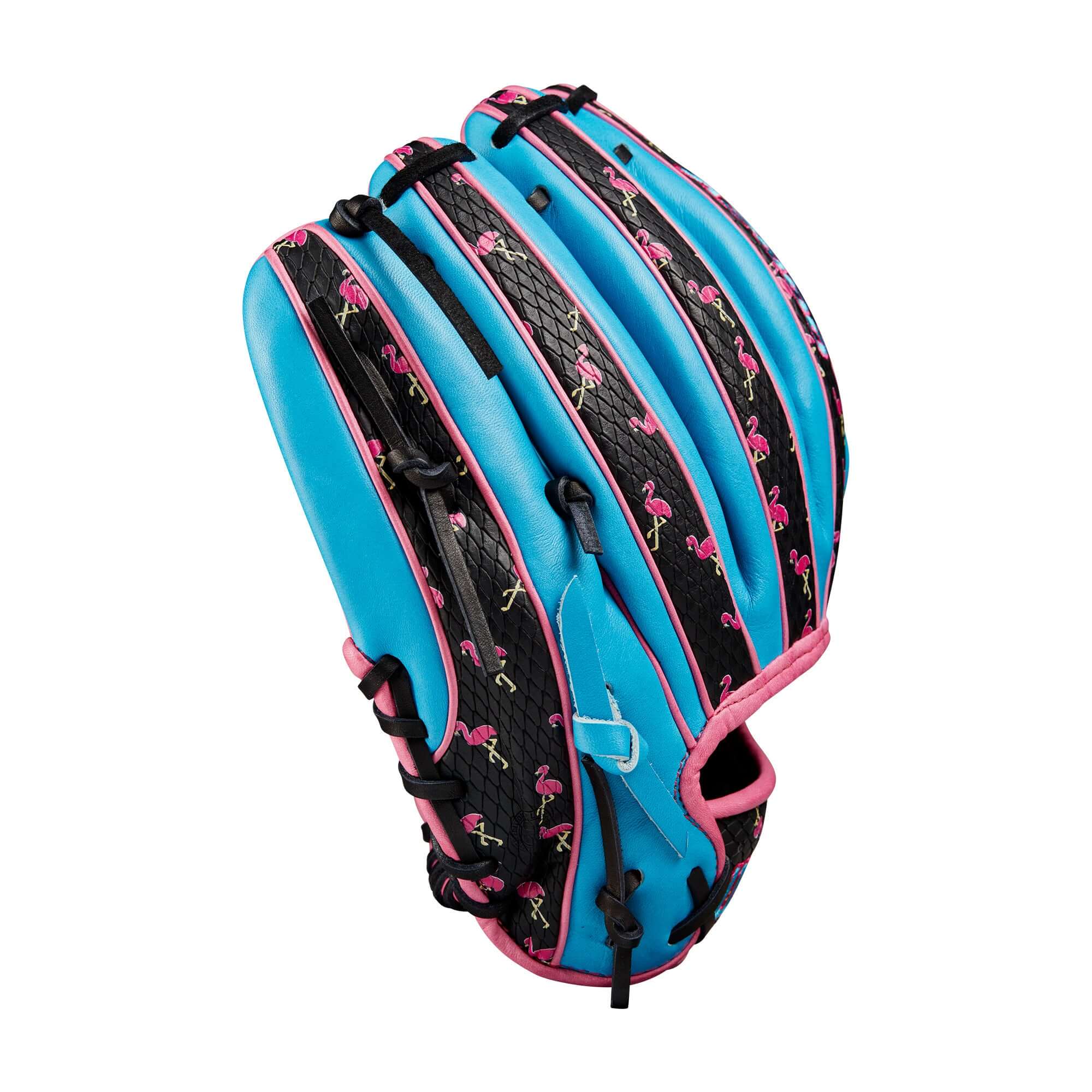 Wilson A2000 1786 March 2024 Glove of the Month (GOTM) 11.5 Tropical Blue Flamingo - Image 5